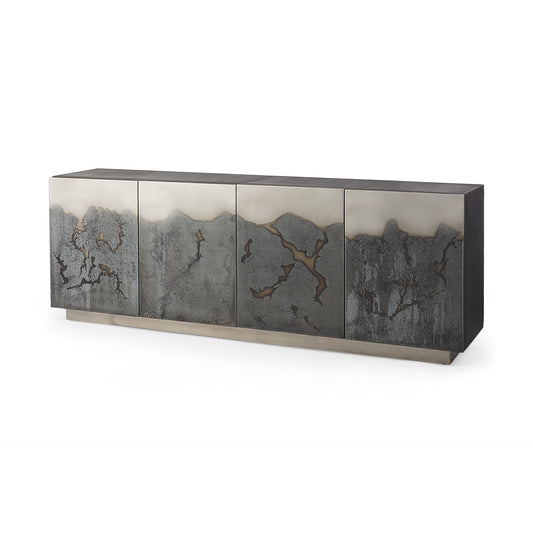 Roxdale Sideboard Acid Wash Metal - sideboards-and-buffets