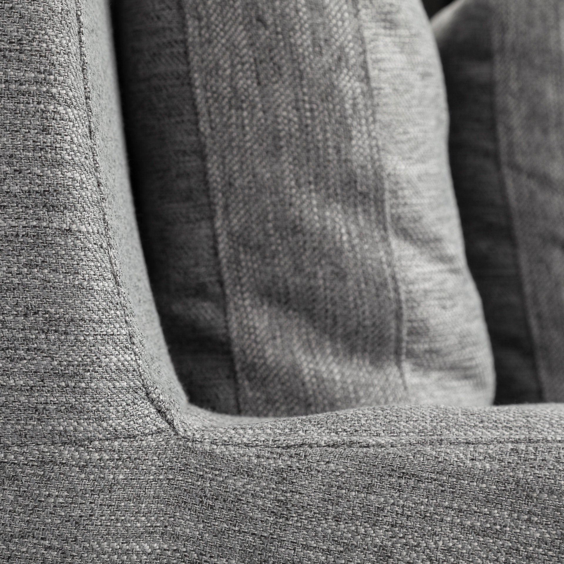 Denly II 92.5W Casterock Gray Slipcover Three Seater Sofa