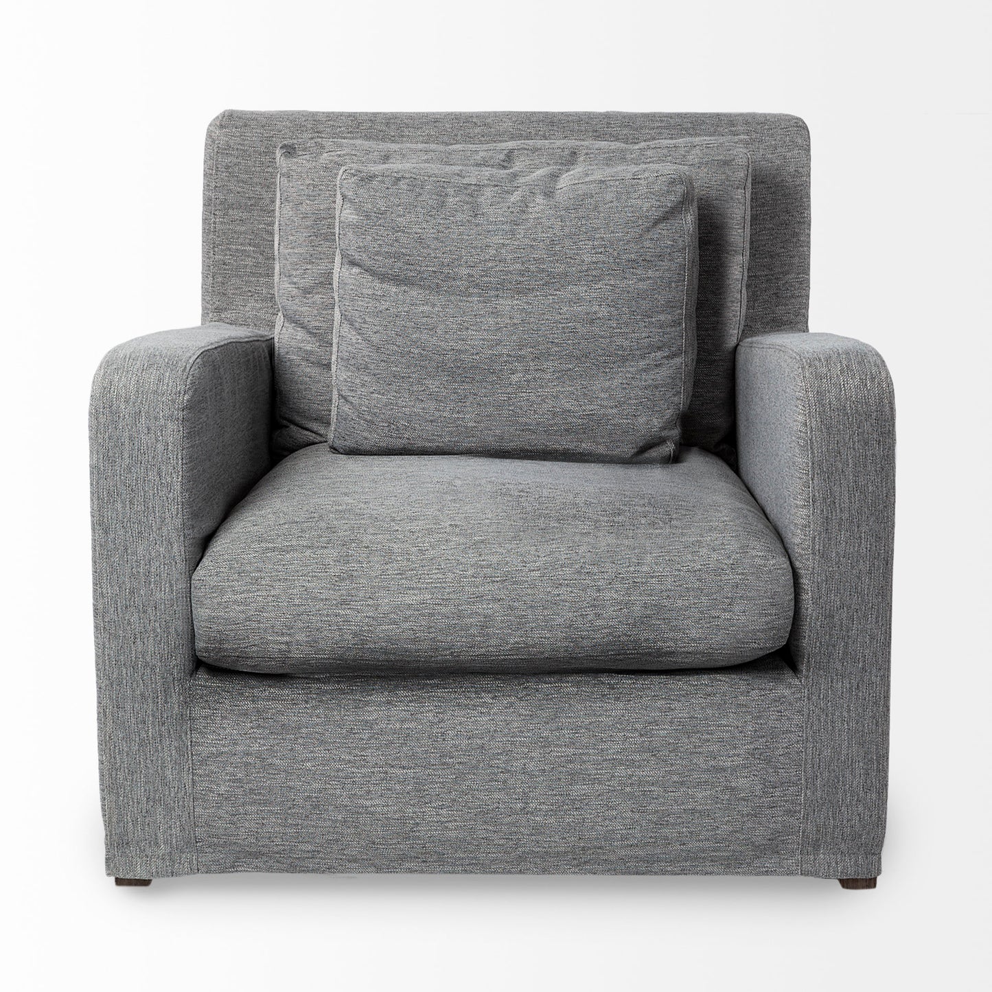 Denly III 38 X 38.25 X 34.5 Castlerock Gray Slipcover Upholstered Arm Chair