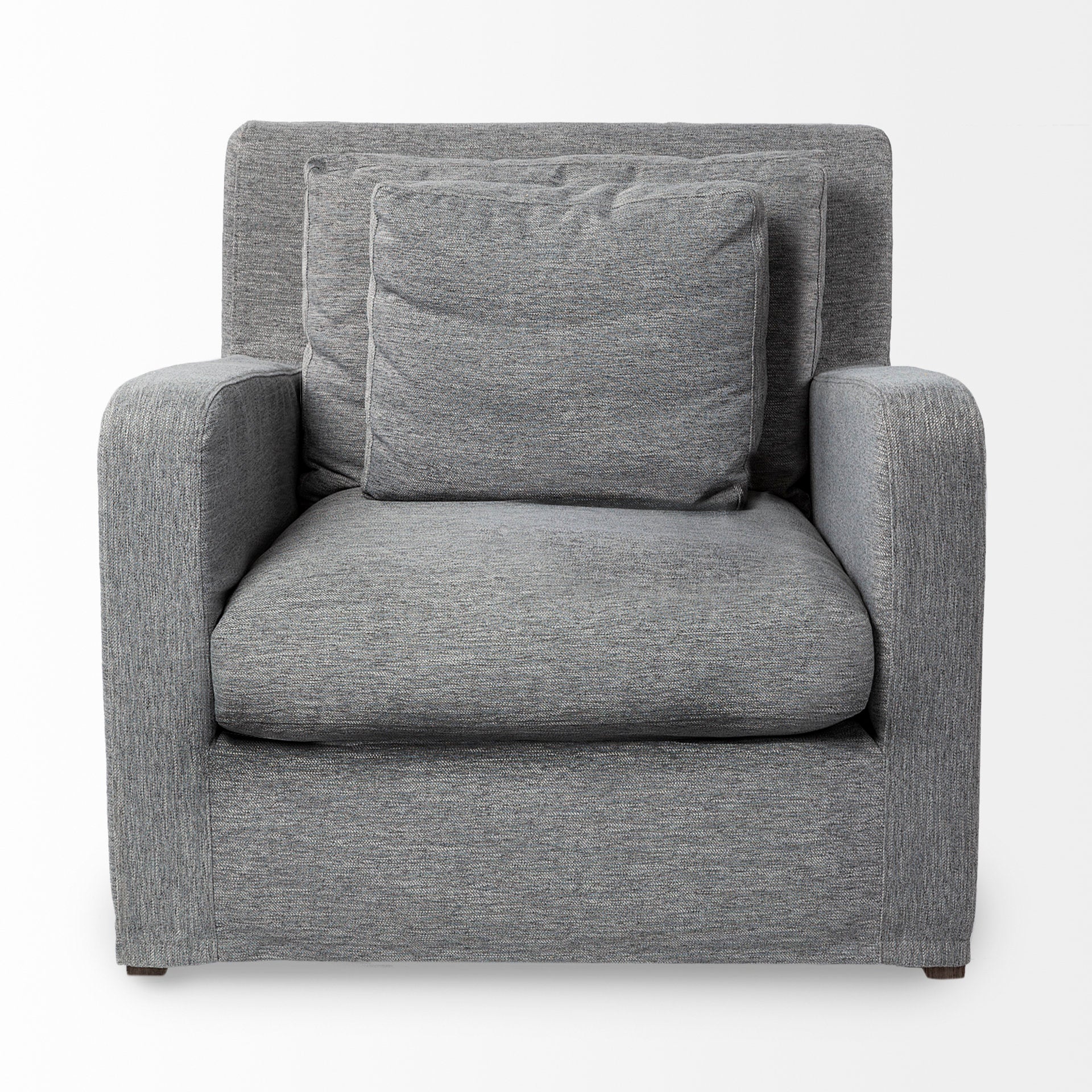 Denly III 38 X 38.25 X 34.5 Castlerock Gray Slipcover Upholstered Arm Chair