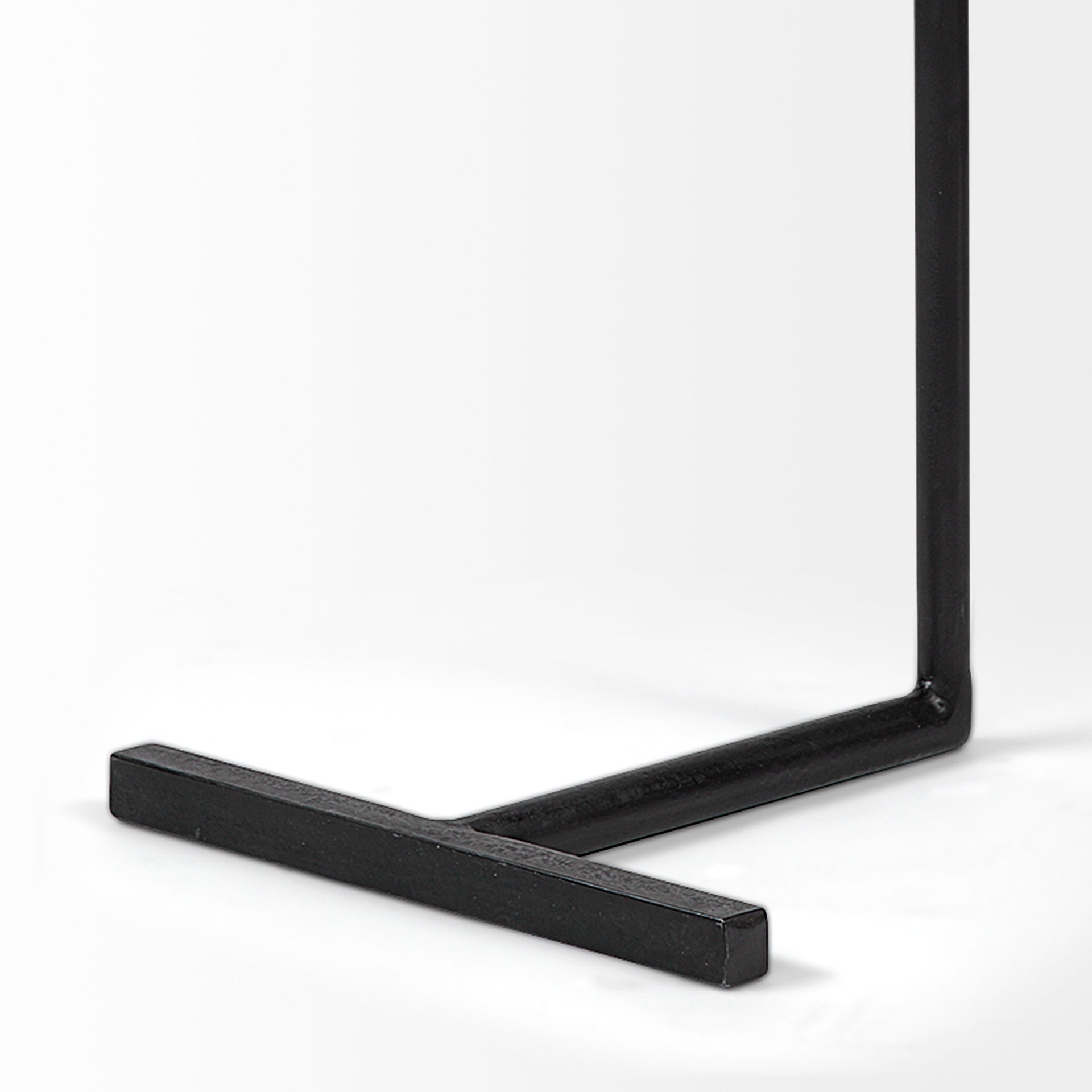 Ballatine Accent Table Brown Wood | Black Metal - accent-tables