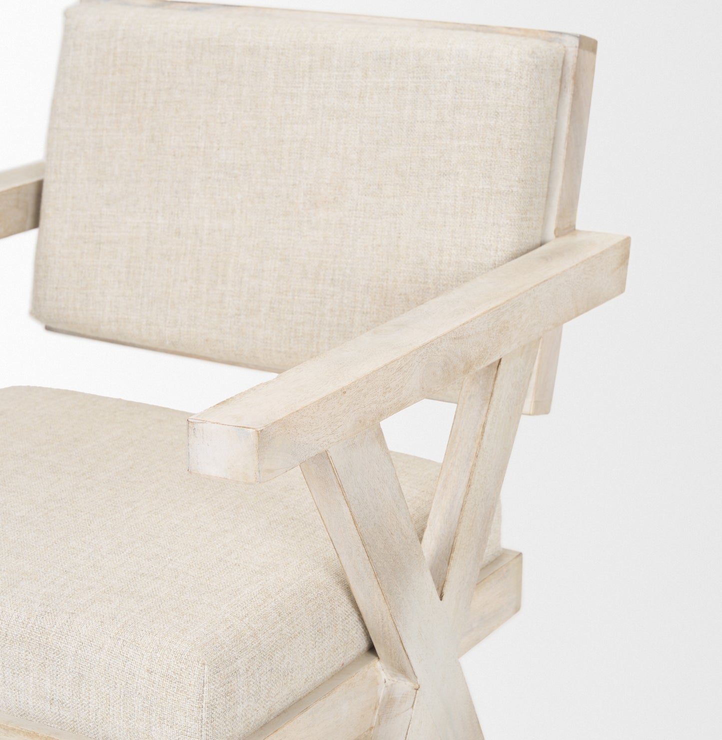 Topanga Dining Chair Cream Fabric | Blonde Wood - dining-chairs