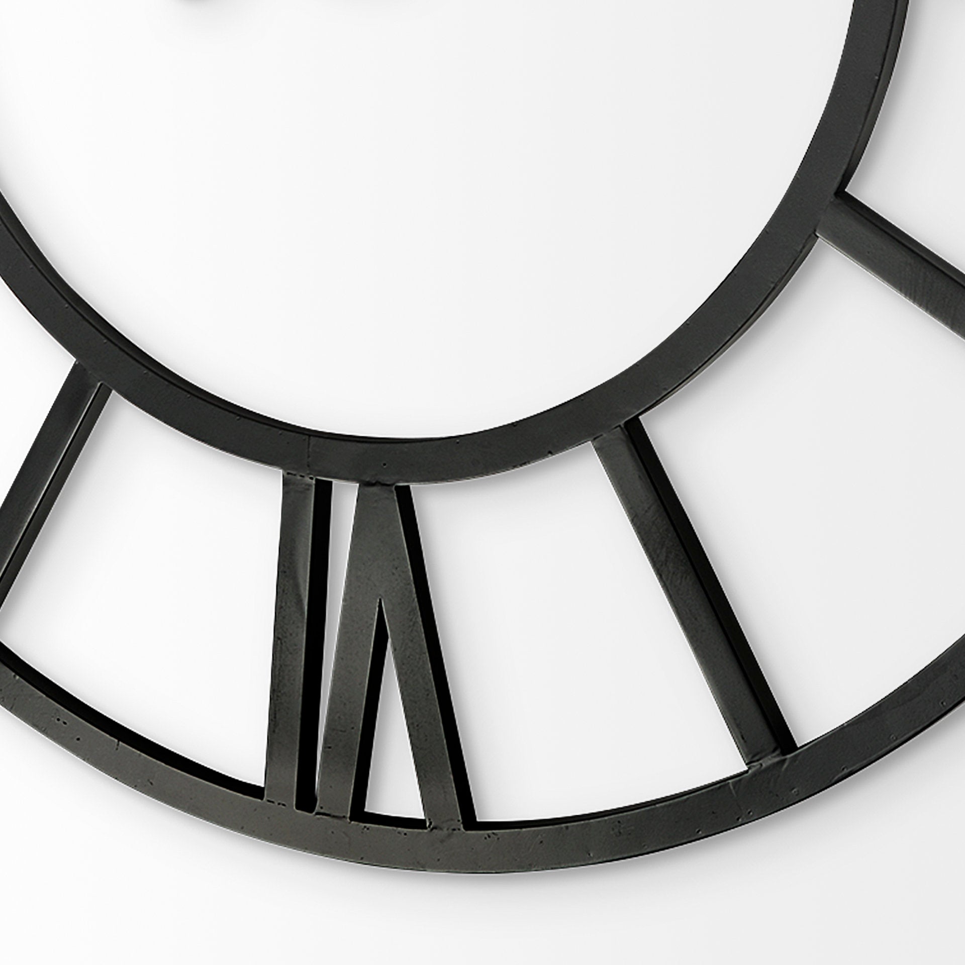 Stoke Wall Clock Black Metal | 54’’ - wall-clocks