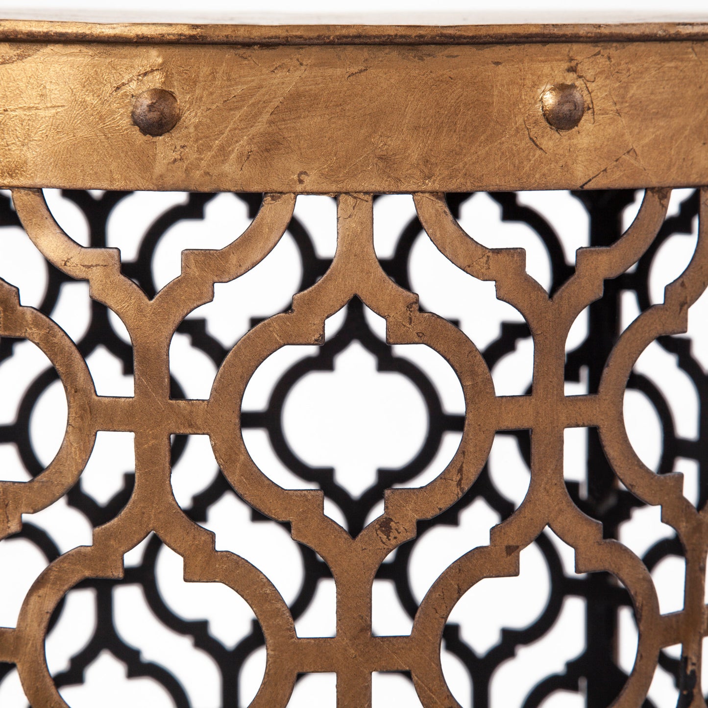 Rudebekia (Set of 2) 16L x 16W Gold Round Metal Accent Tables