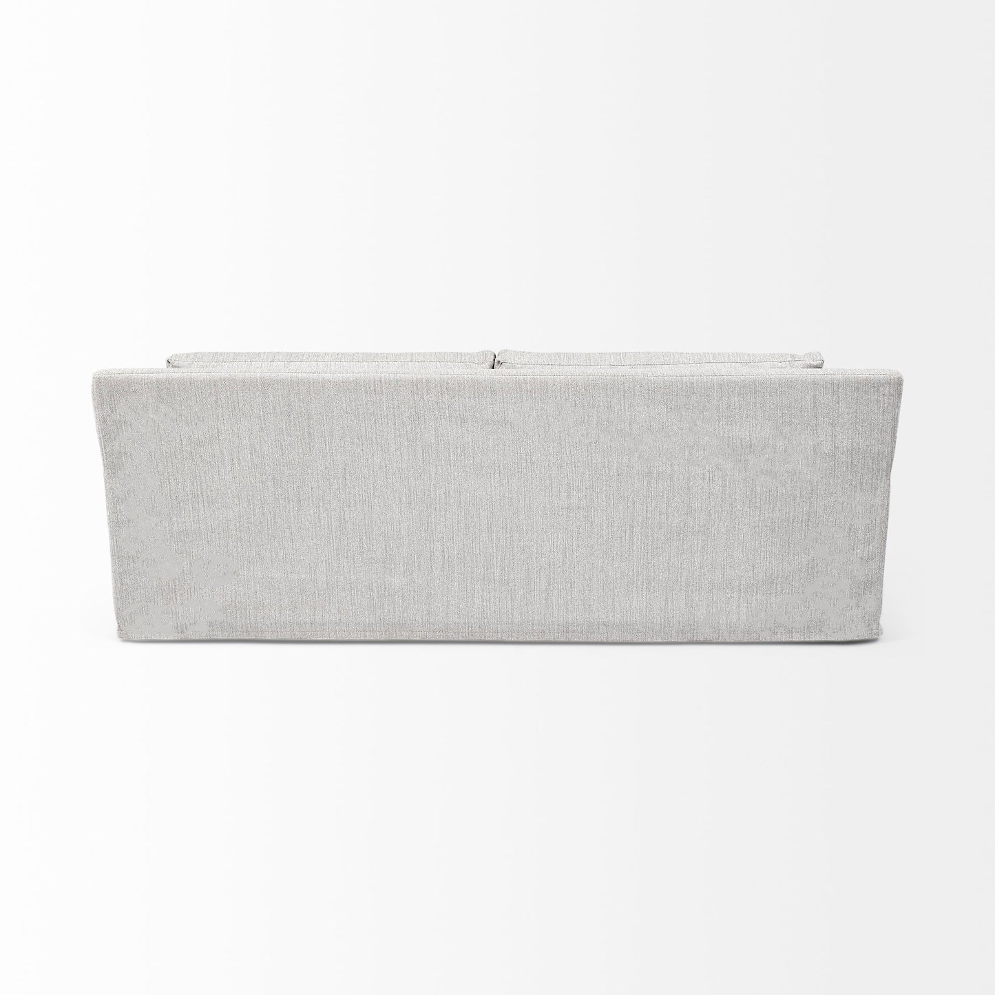 Denly II 92.5W Frost Gray Slipcover Three Seater Sofa
