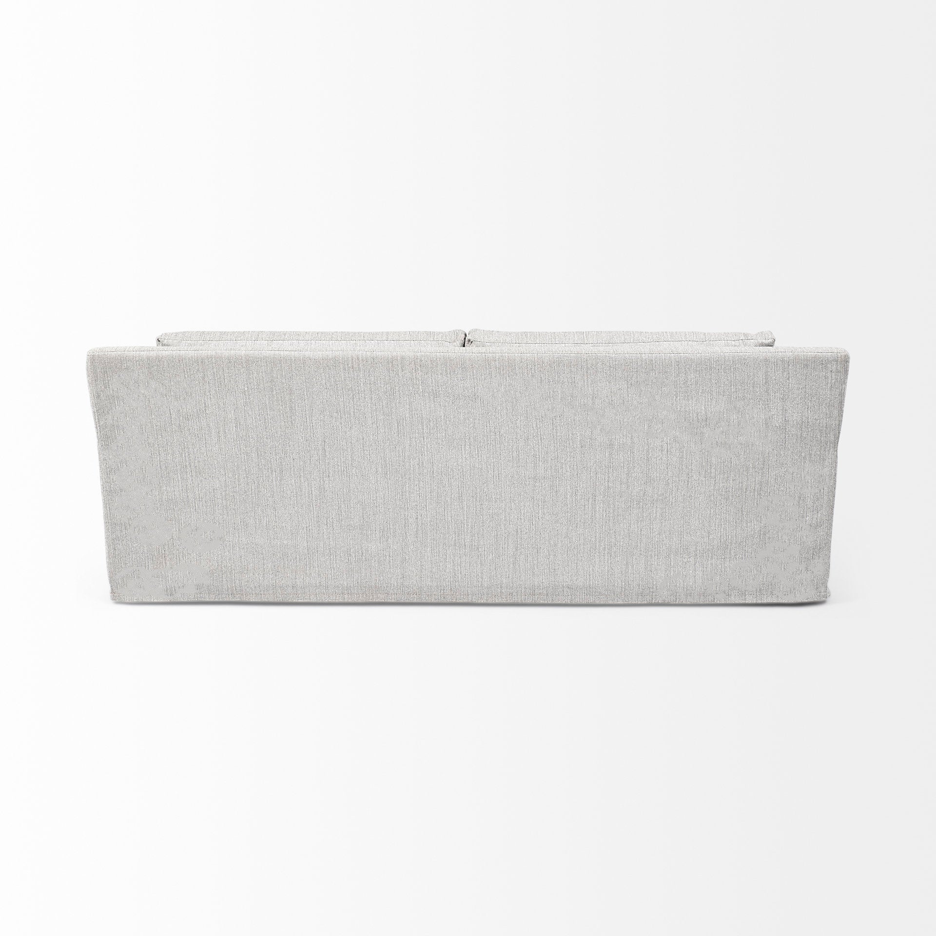 Denly II 92.5W Frost Gray Slipcover Three Seater Sofa