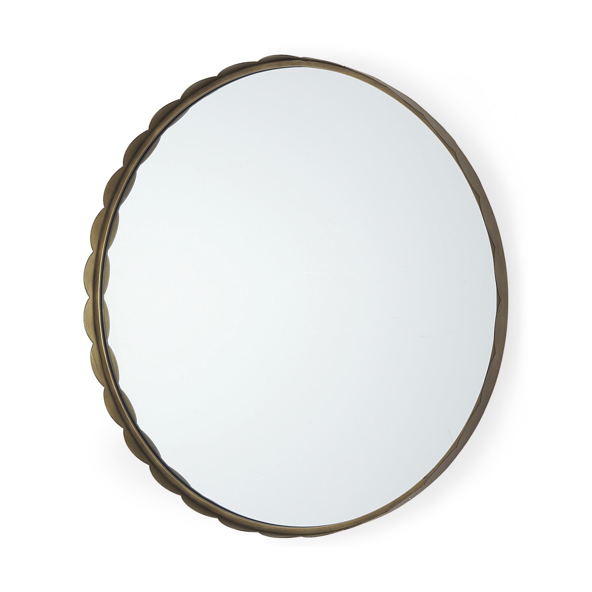 Adelaide Wall Mirror Gold Metal | 30’’ - wall-mirrors-grouped