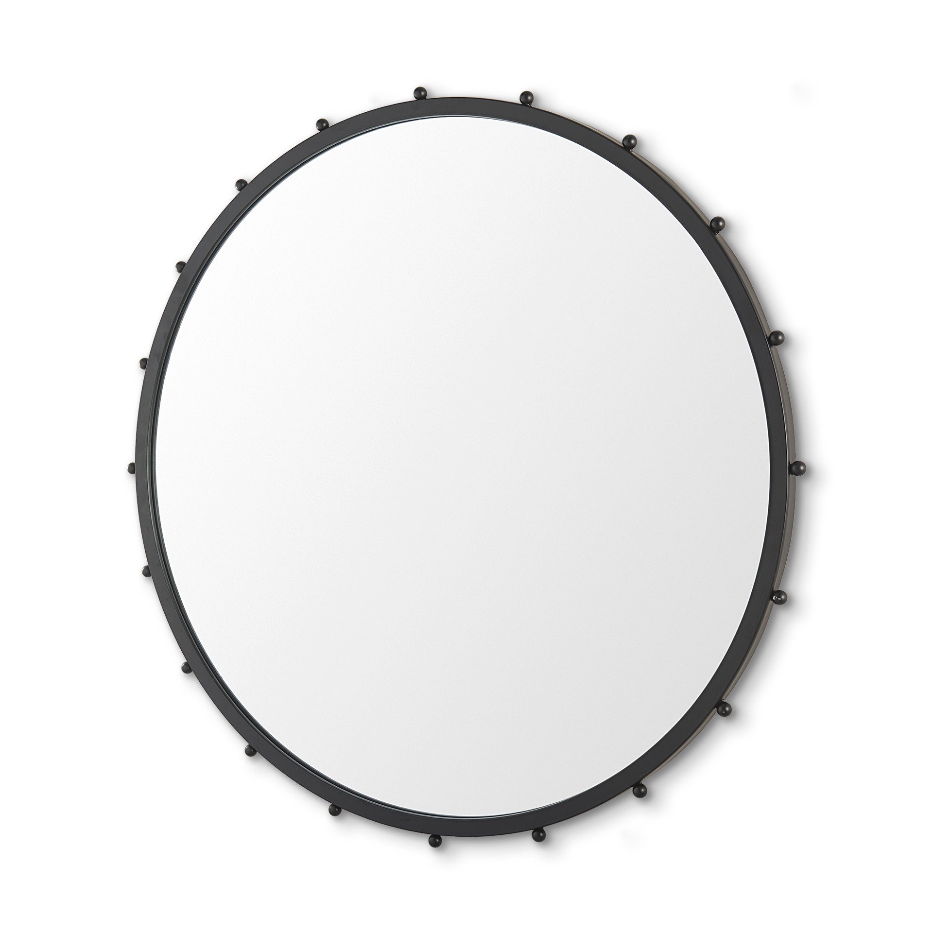 Elena Wall Mirror Black Metal | 44’’ - wall-mirrors-grouped