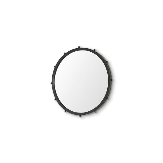 Elena Wall Mirror Black Metal | 25’’ - wall-mirrors-grouped