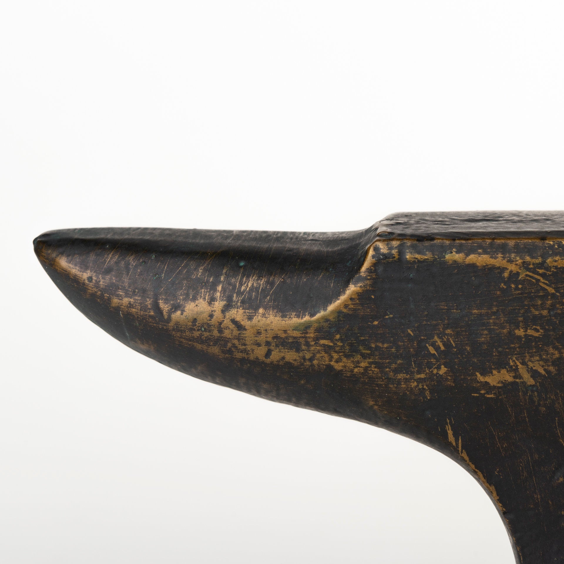 Anvilia (Set of 2) 12L x 4W Black With Gold Accents Anvil Shaped Bookends