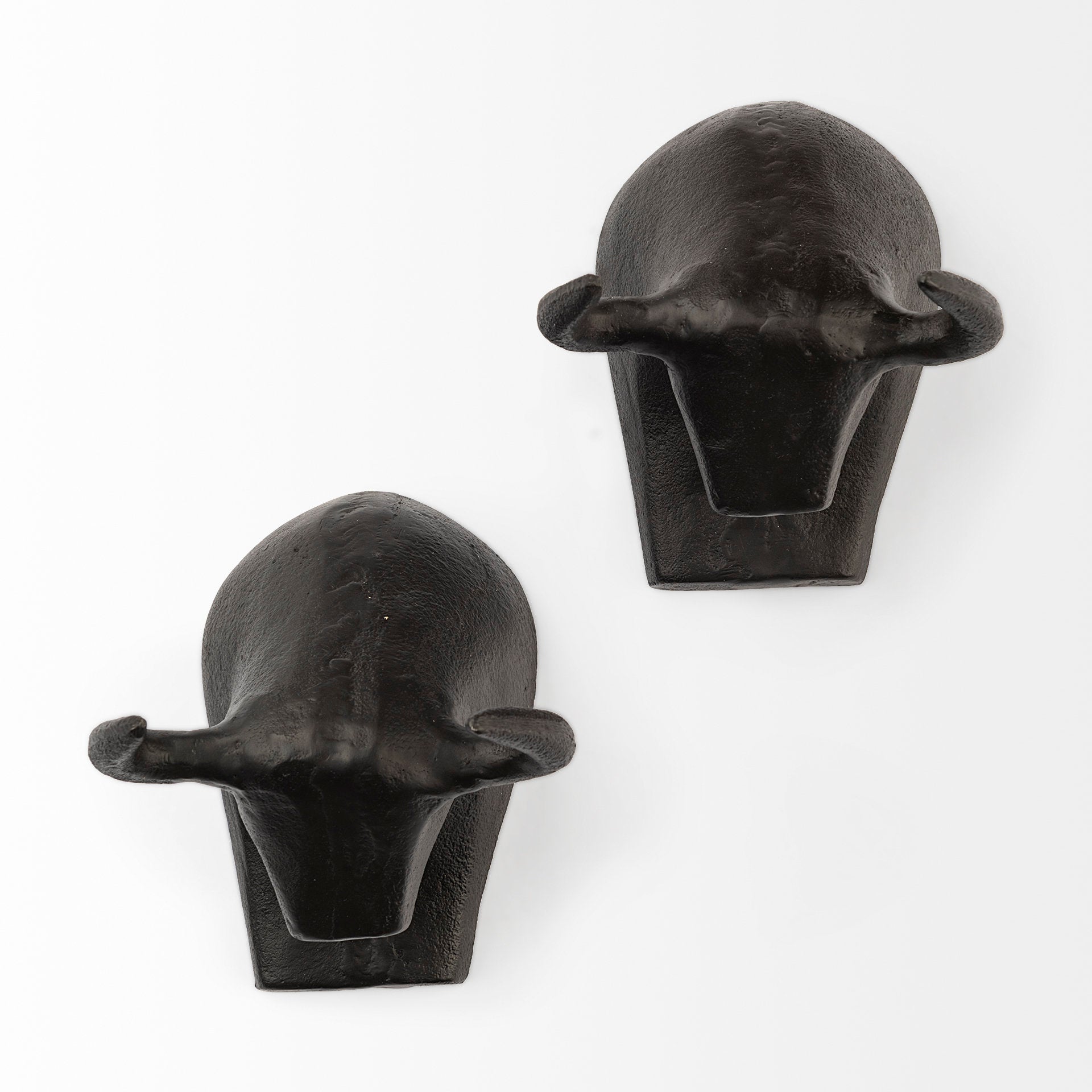 Tauro IV (Set of 2) Black Cast Aluminum Raging Bull Wall Decor