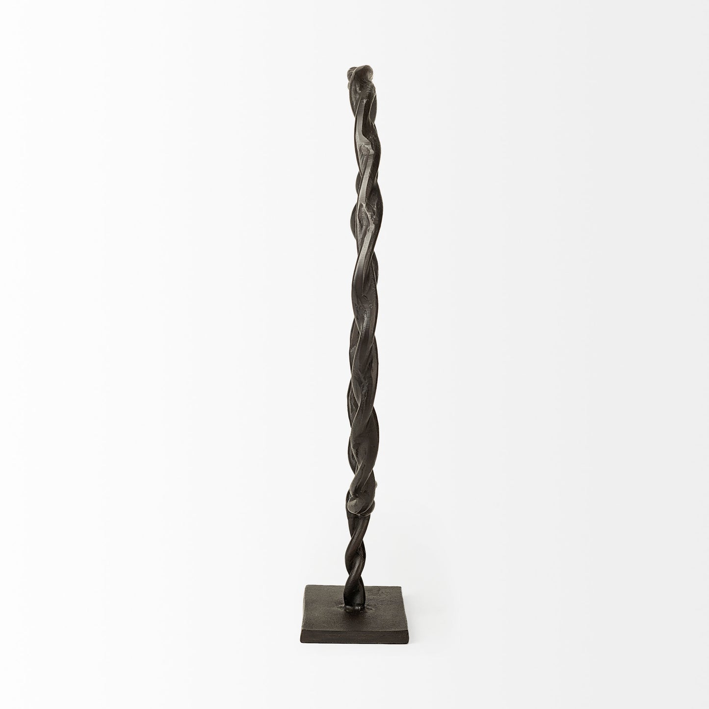 Rizwan (Large) Black Aluminum Braided Circular Object