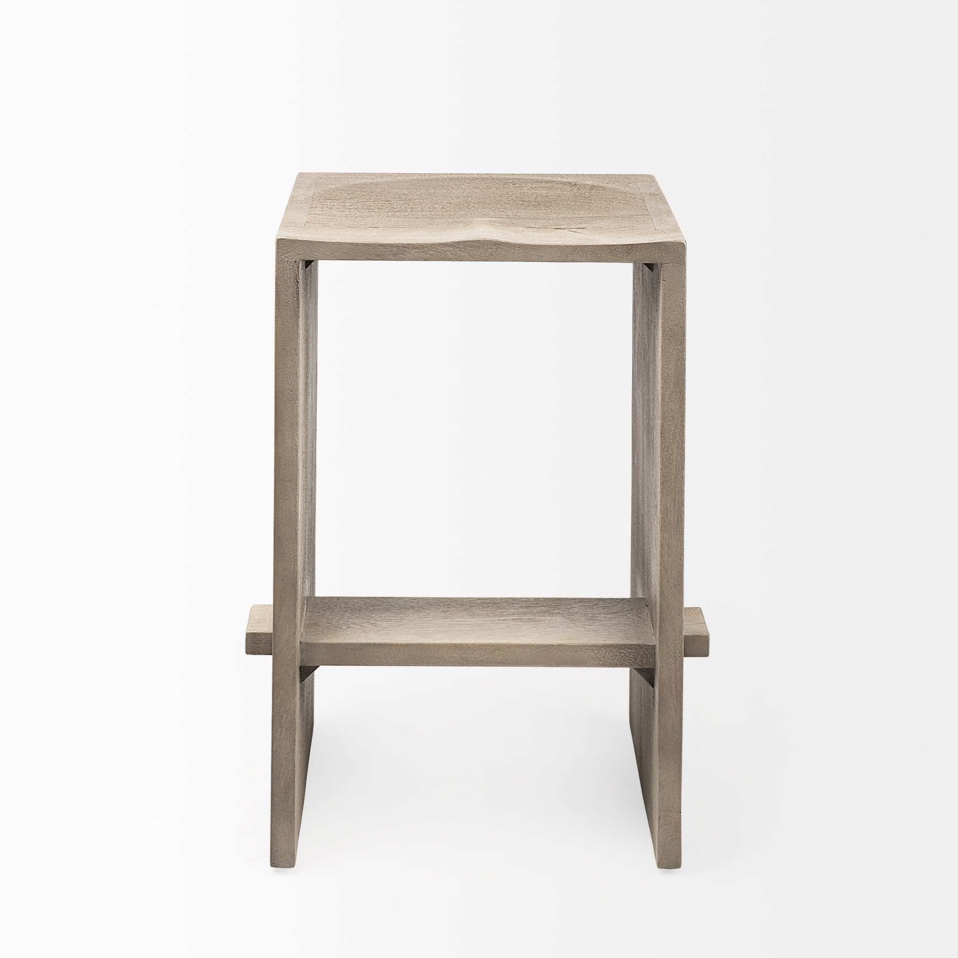Aida 26" Seat Height Light Gray Wood Counter Stool