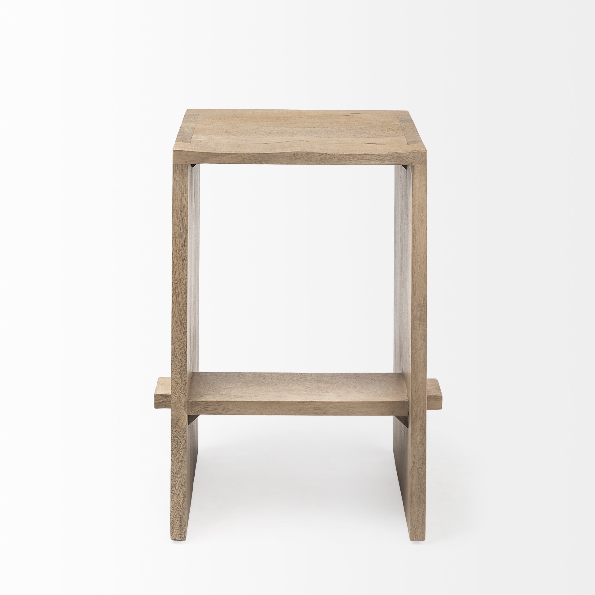 Aida Wood Seat Bar Counter Stool Light Brown | Counter - bar-stools