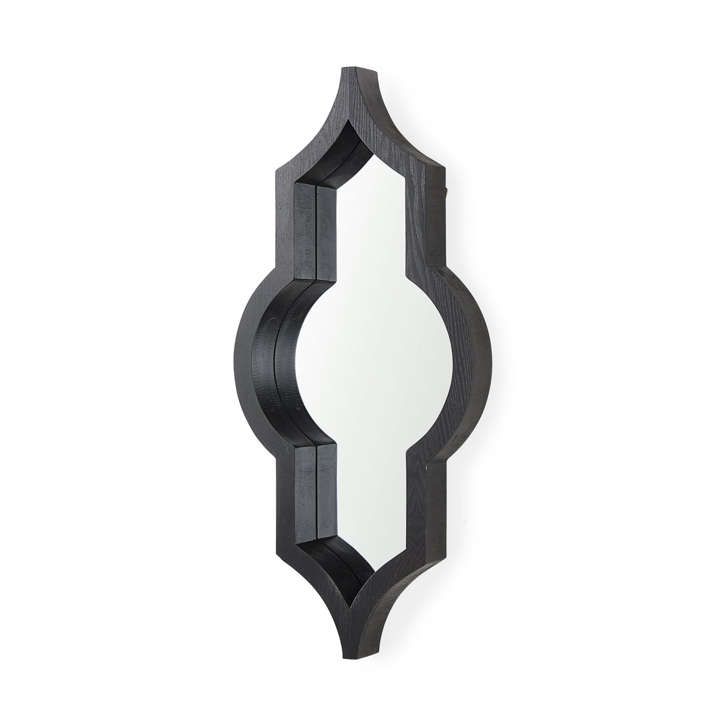 Tamanar Wall Mirror Black Wood - wall-mirrors-grouped