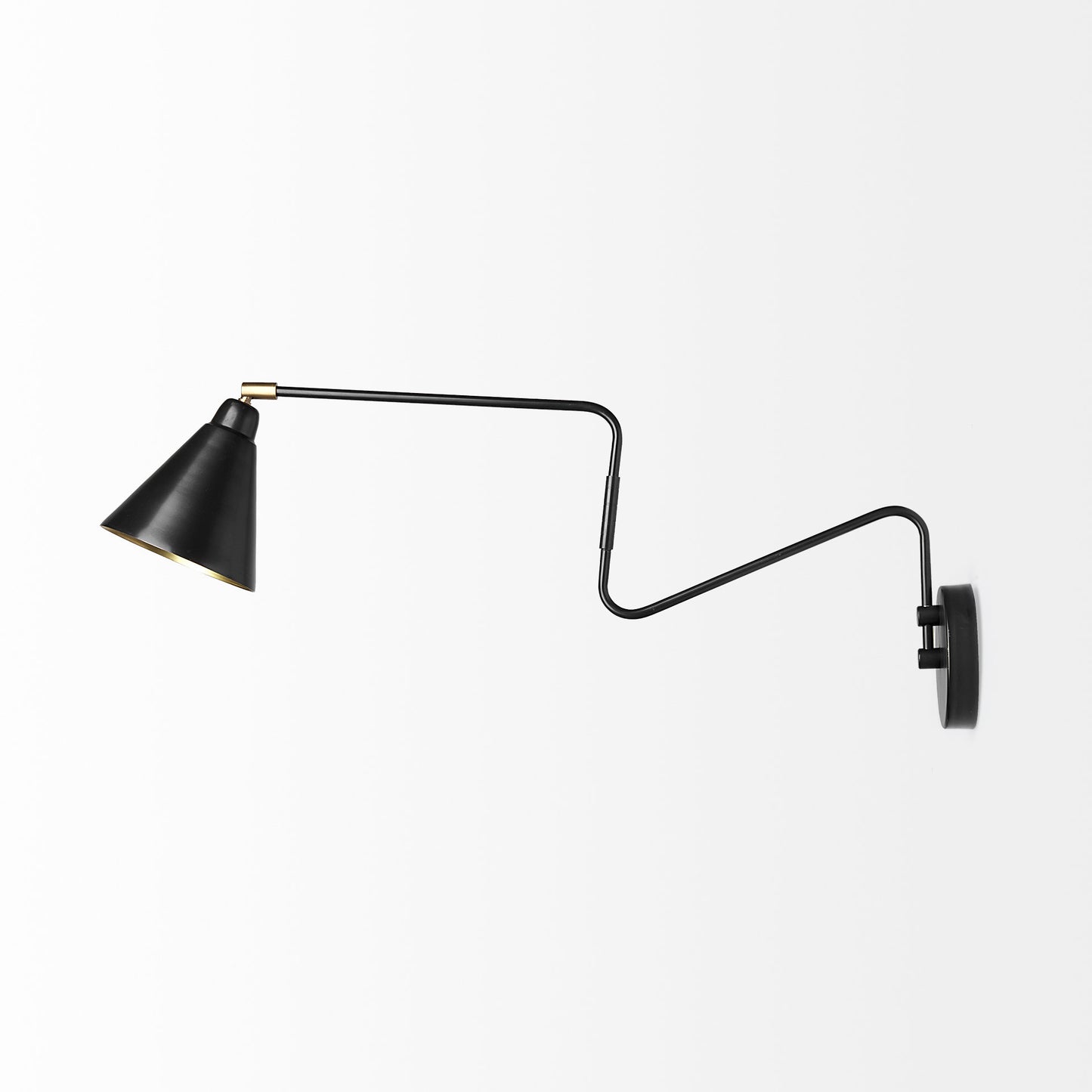 Cobalt Wall Sconce Black Metal | Gold Metal - wall-fixtures