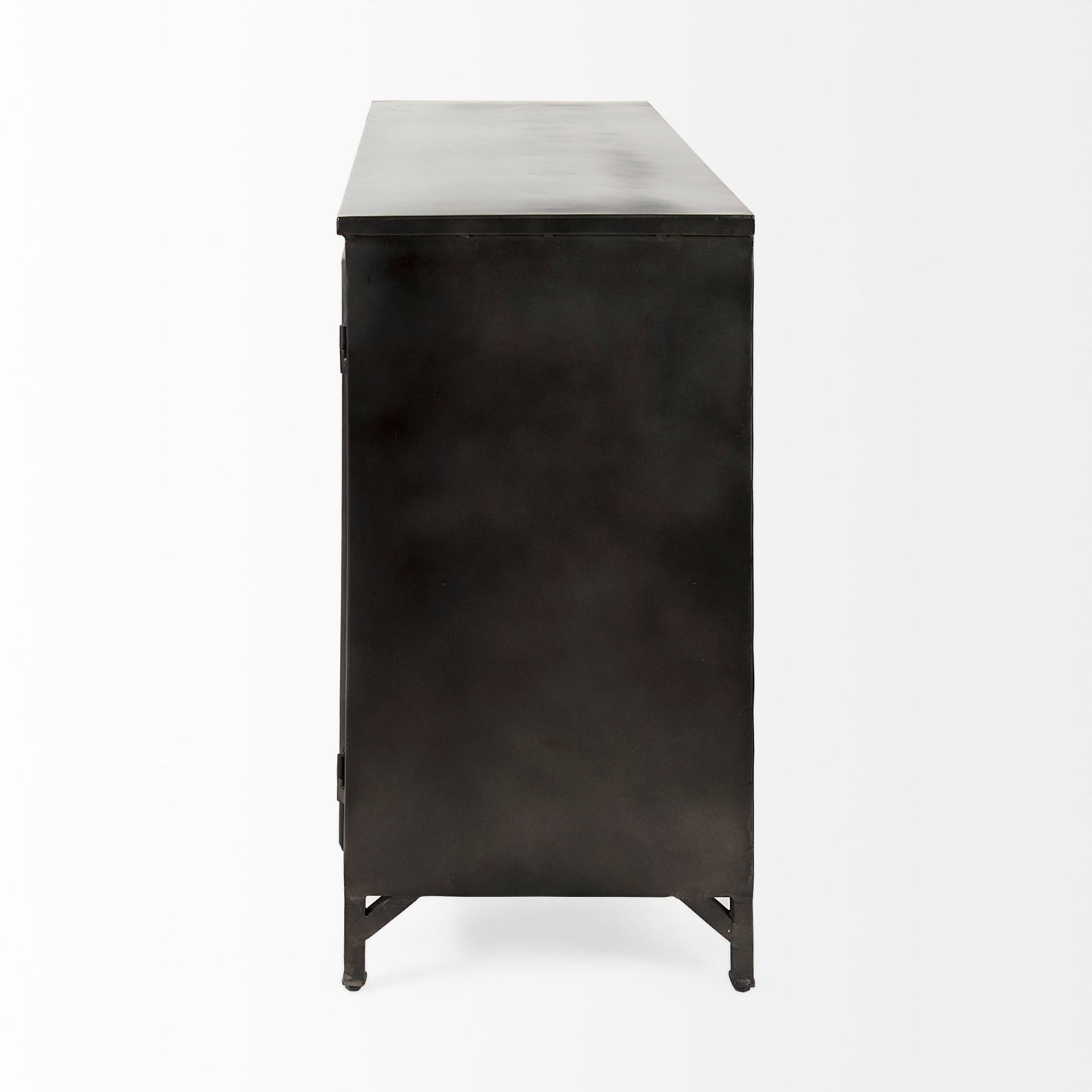 Poppy Accent Cabinet Black Metal | Glass - acc-chest-cabinets