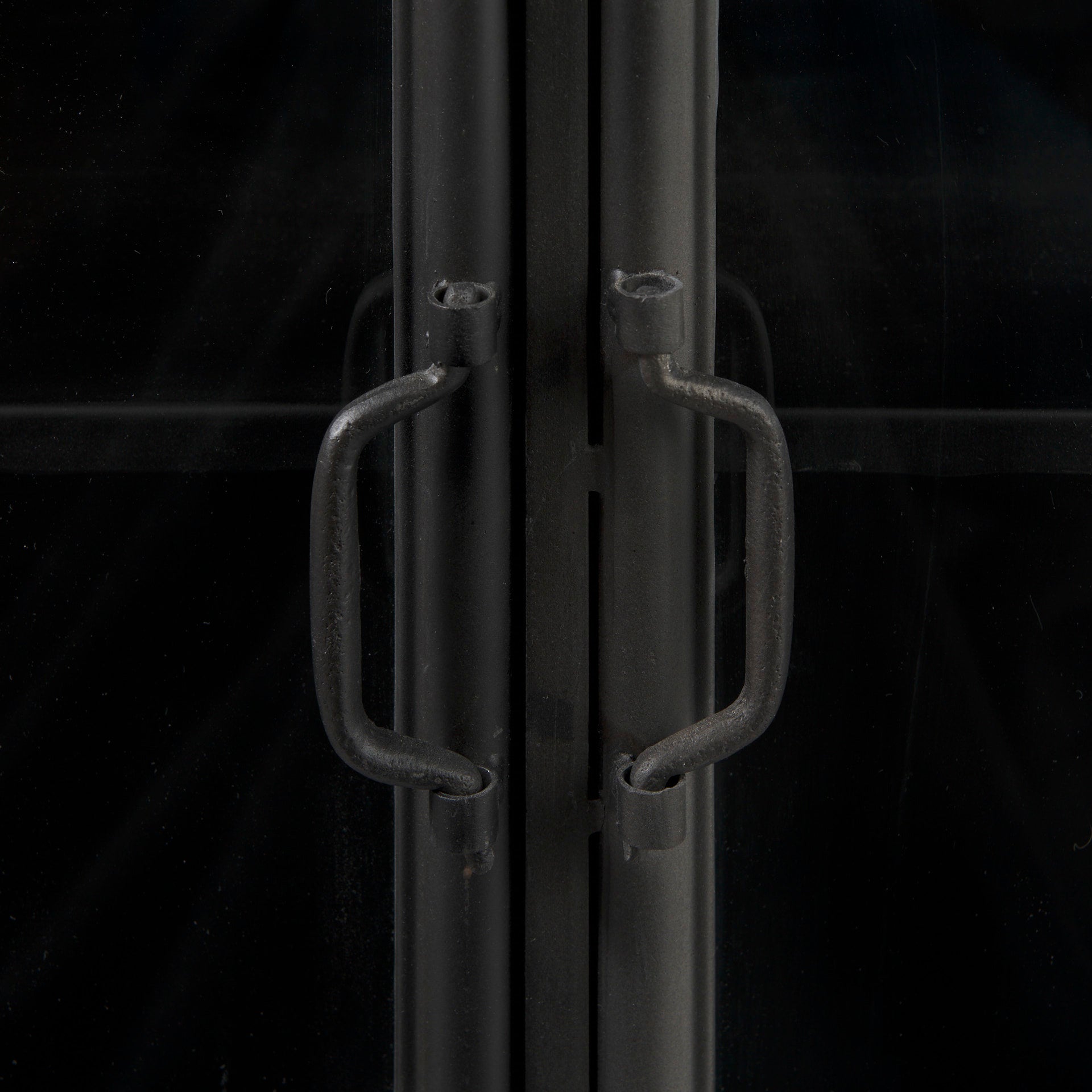 Poppy Accent Cabinet Black Metal | Glass - acc-chest-cabinets