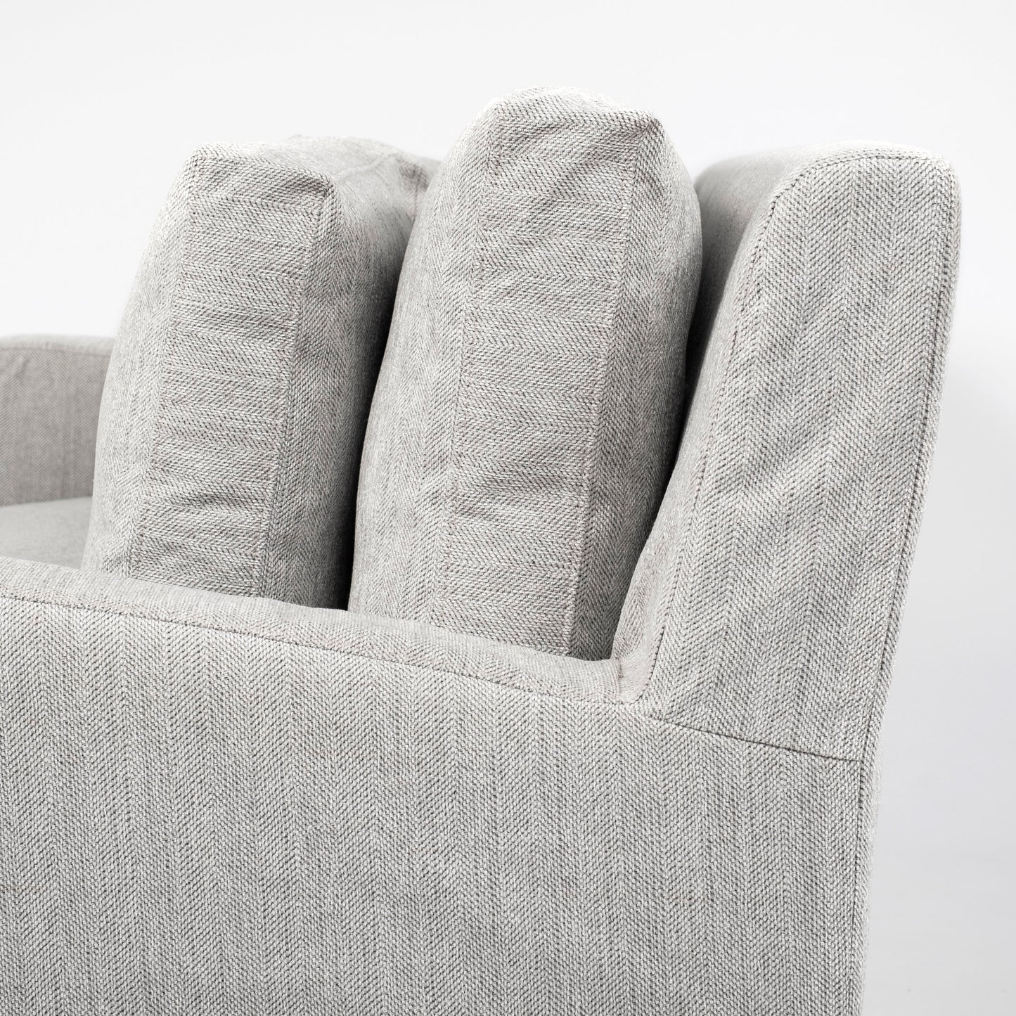 Denly III 38 X 38.25 X 34.5 Frost Gray Slipcover Upholstered Arm Chair