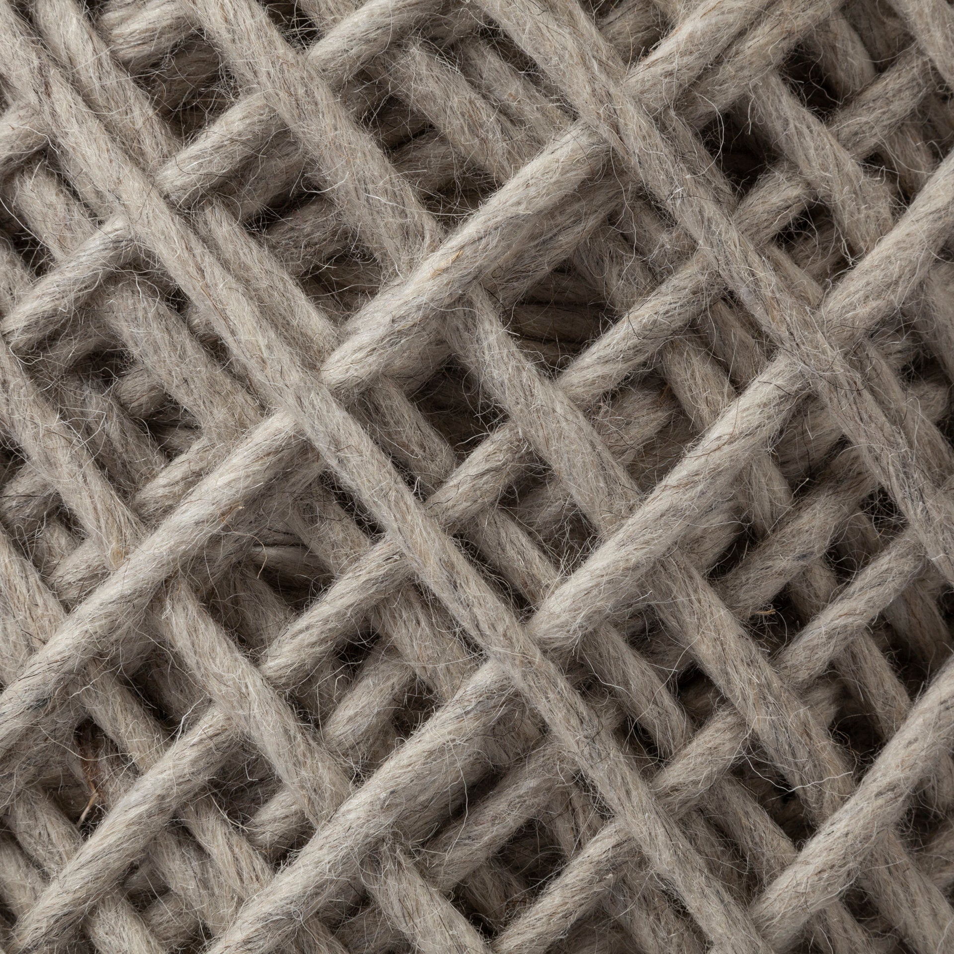 Allium Pouf Beige Wool - poufs