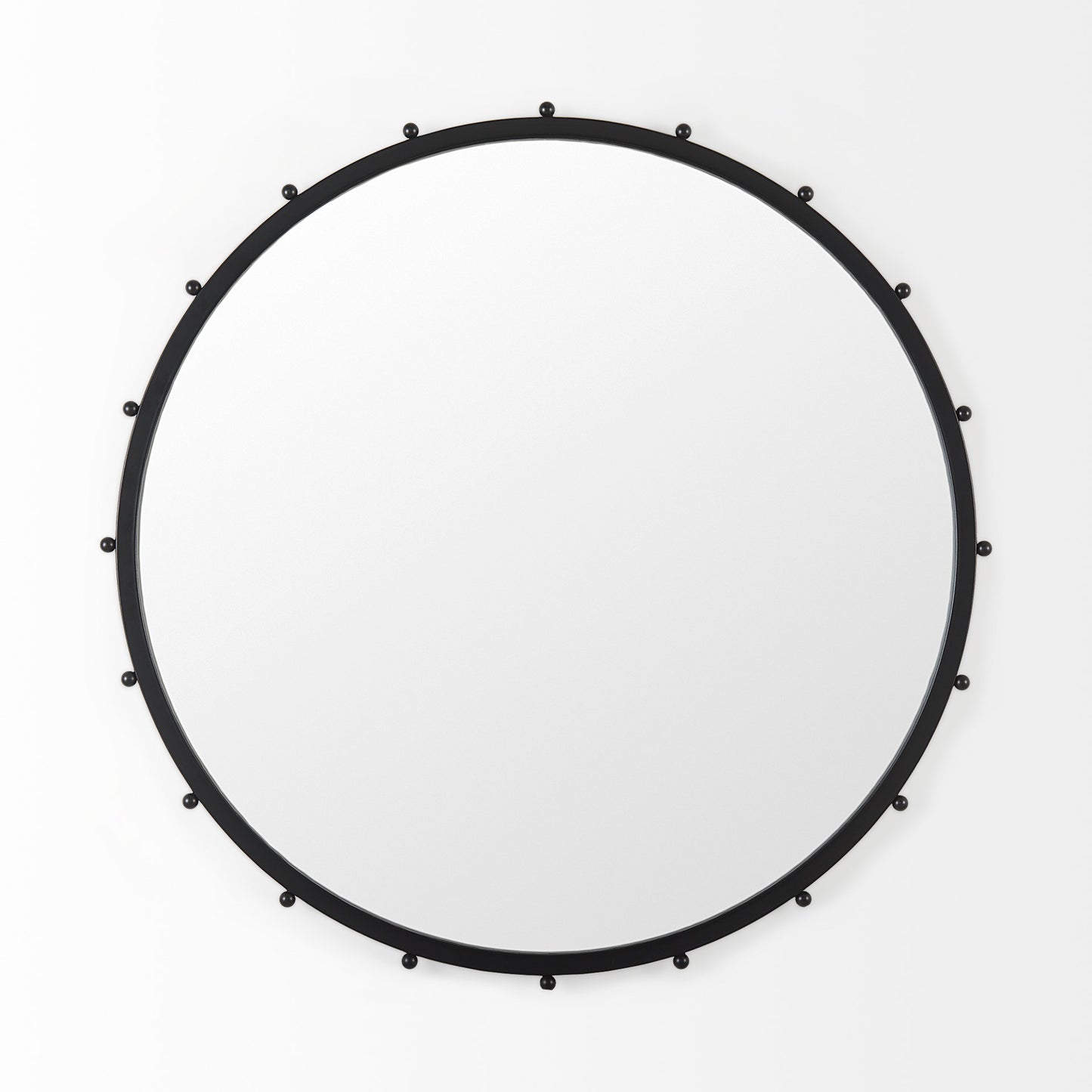 Elena Wall Mirror Black Metal | 44’’ - wall-mirrors-grouped