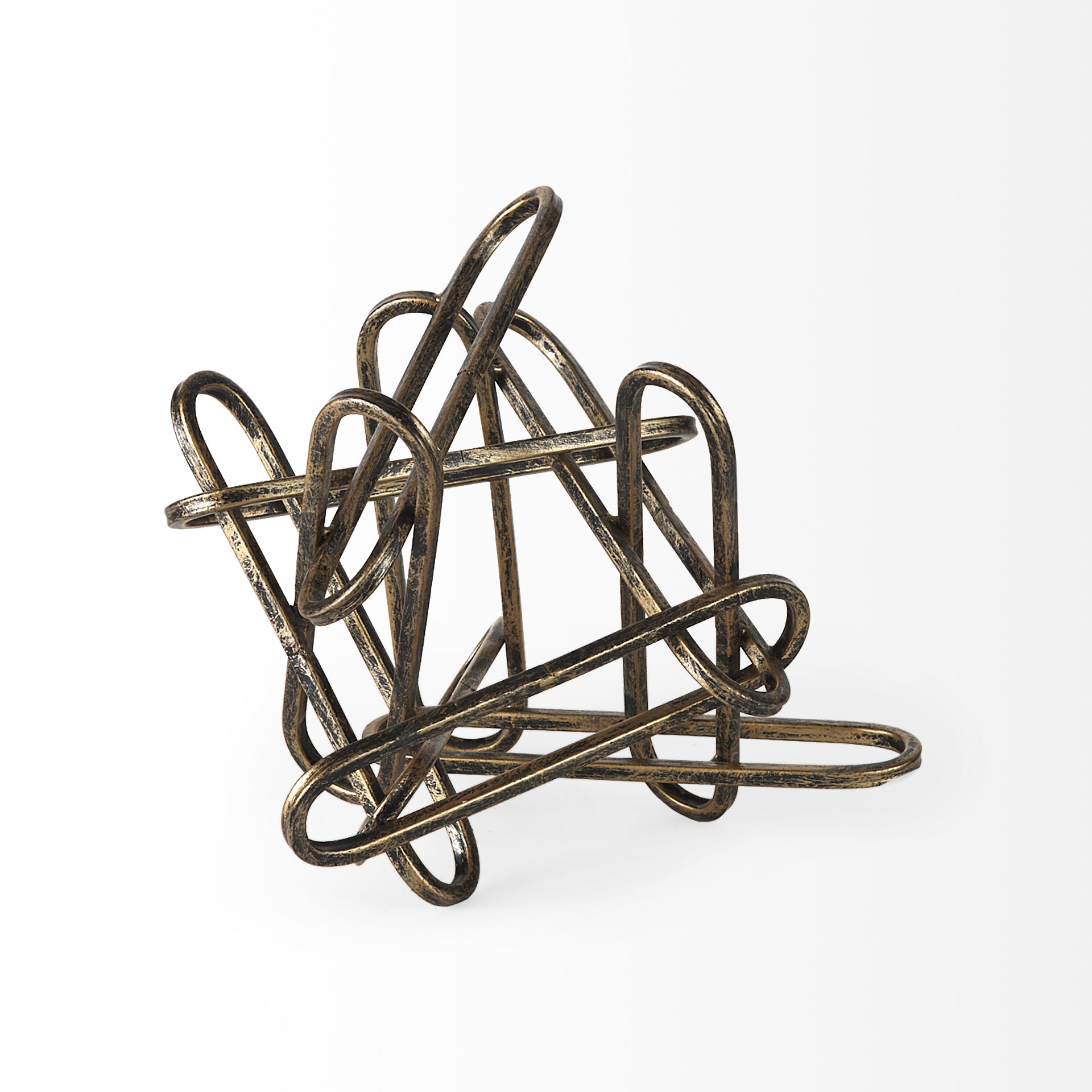 Henderson II 10L x 12W Gold Metal Paperclip Object