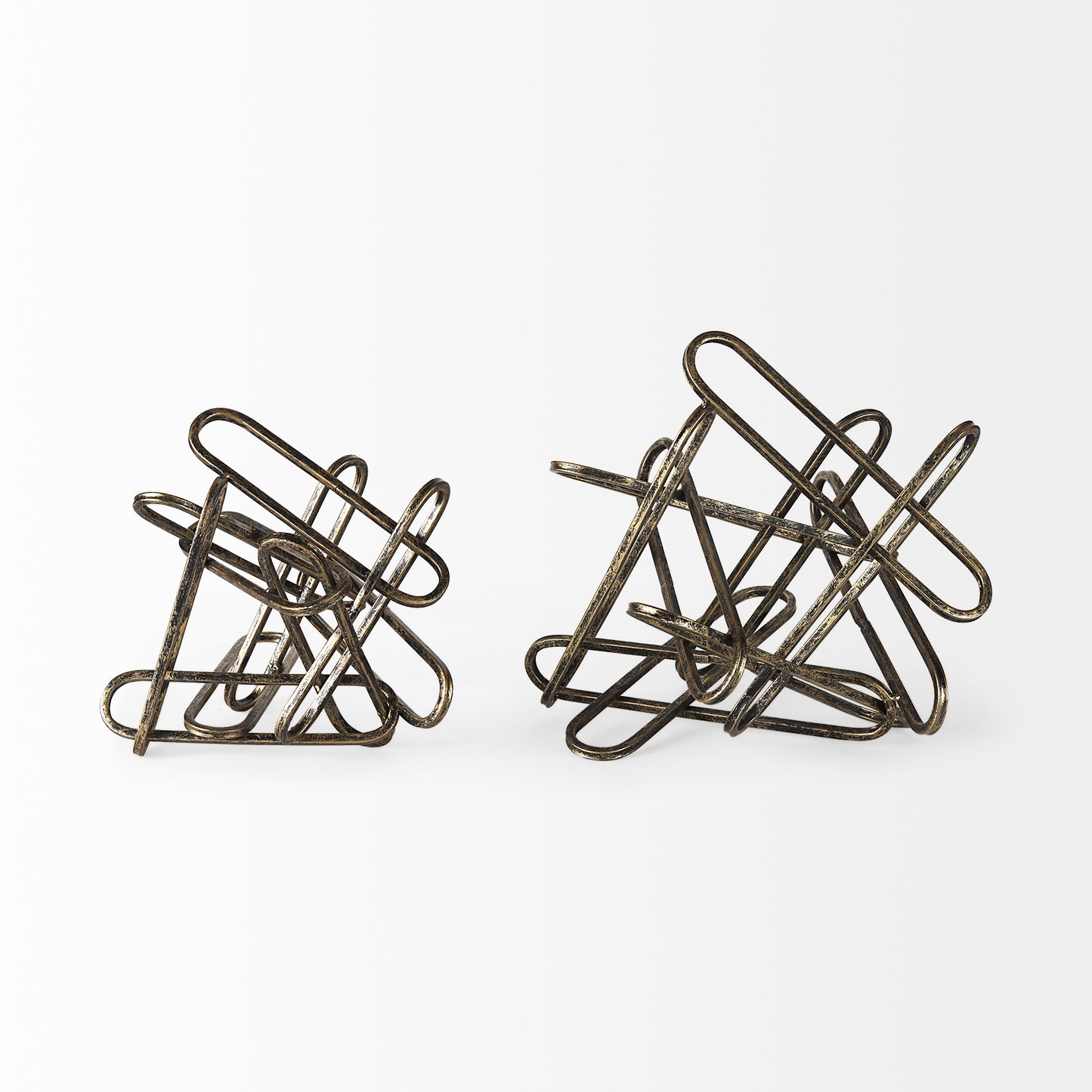 Henderson II 10L x 12W Gold Metal Paperclip Object