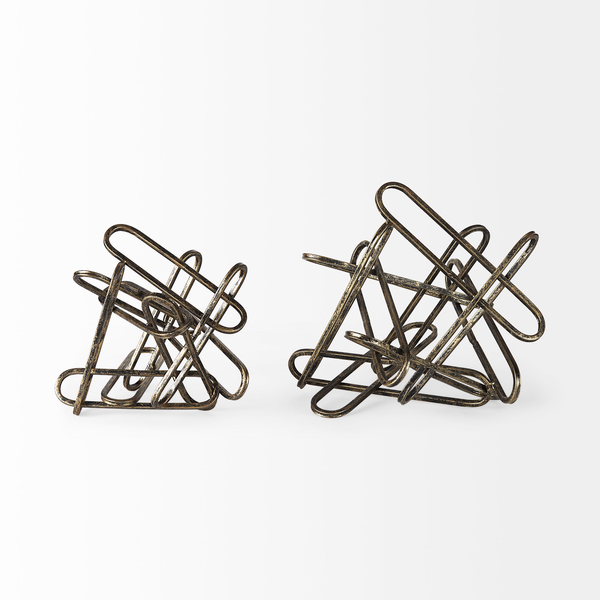 Henderson II 10L x 12W Gold Metal Paperclip Object