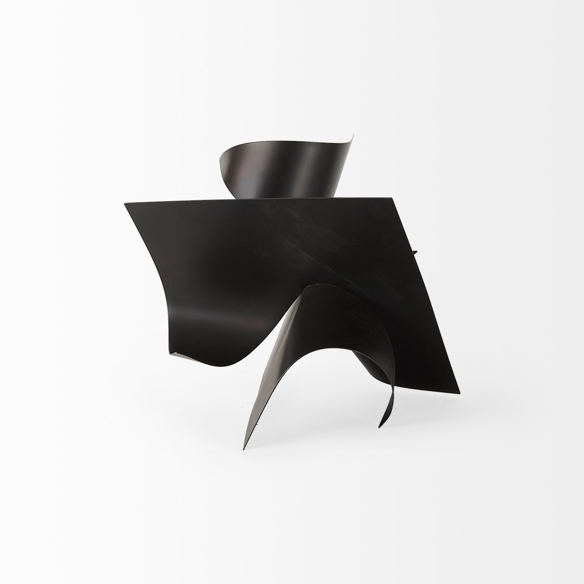 Francesca 11.8L x 11.8W x 11.8H Black Metal Sculptural Decorative Object
