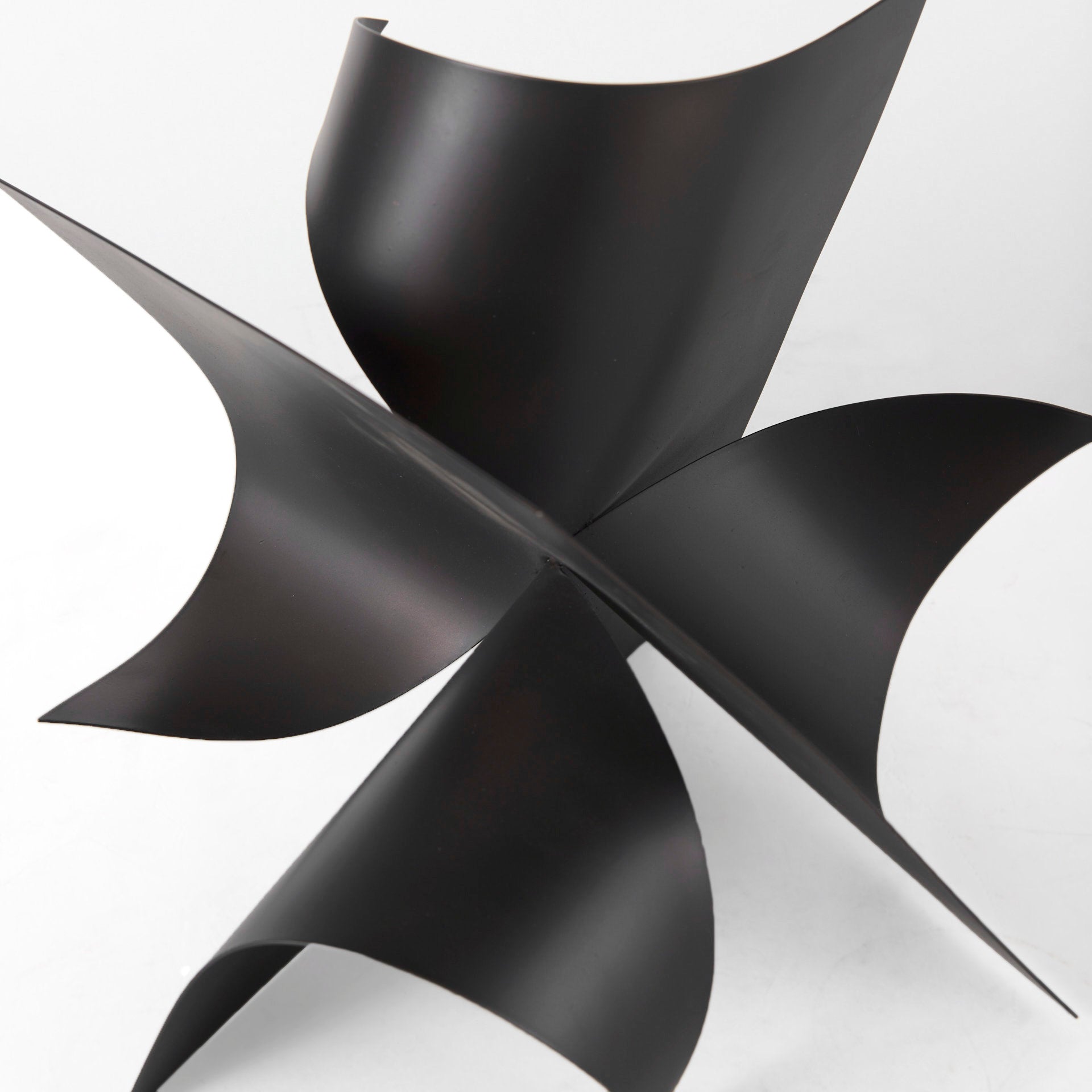 Francesca 11.8L x 11.8W x 11.8H Black Metal Sculptural Decorative Object