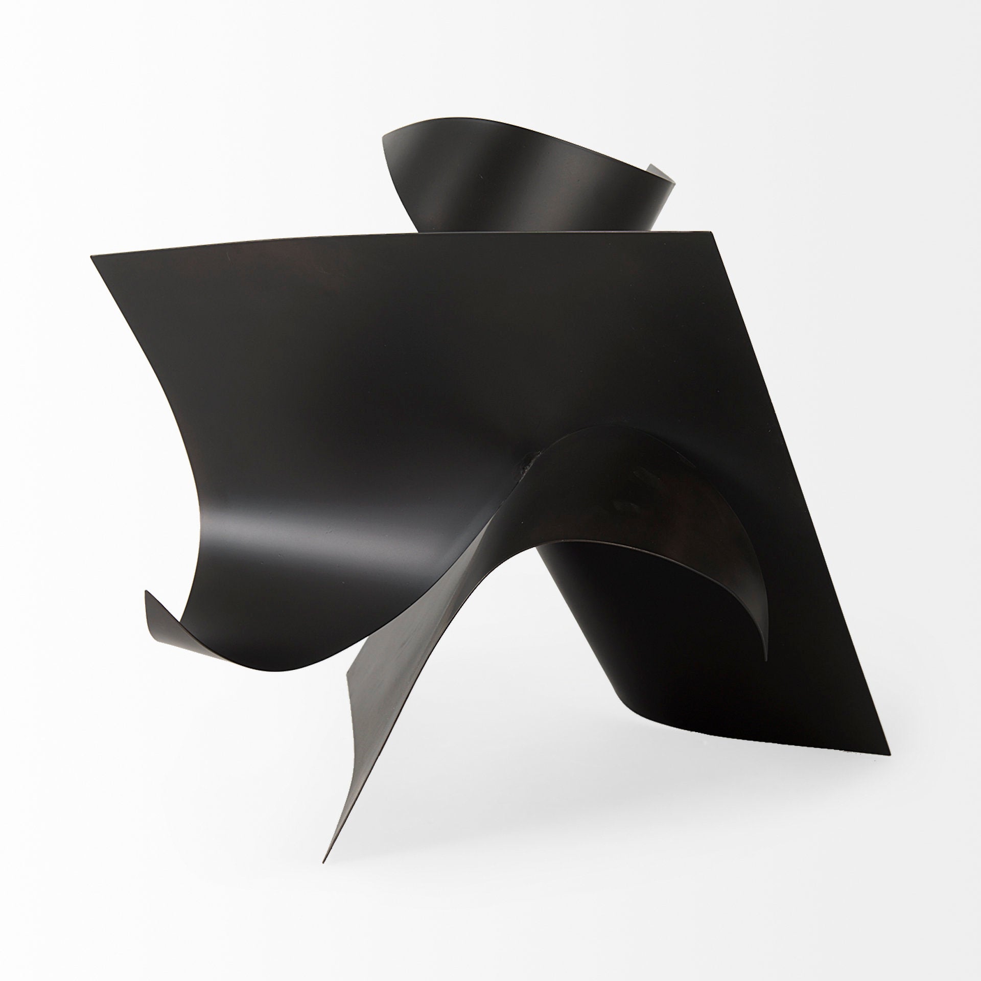 Francesca 18.1L x 18.1W x 18.1H Black Metal Sculptural Decorative Object