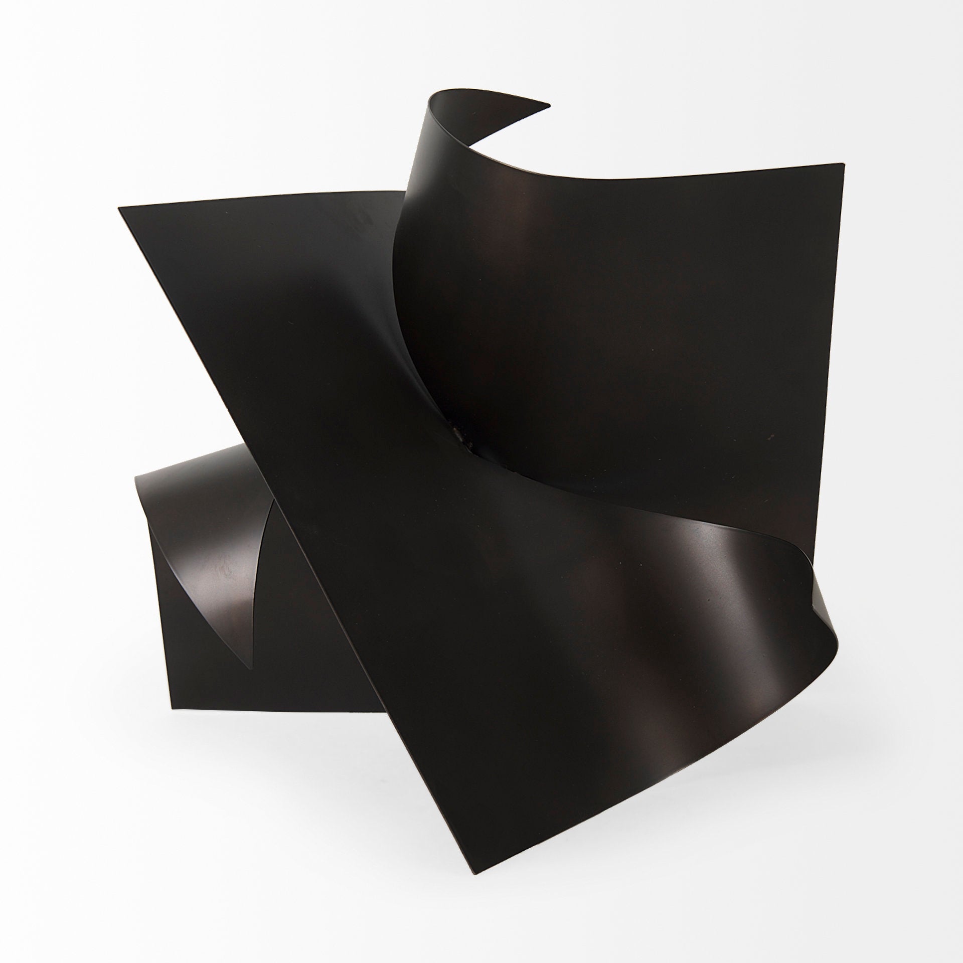 Francesca 18.1L x 18.1W x 18.1H Black Metal Sculptural Decorative Object