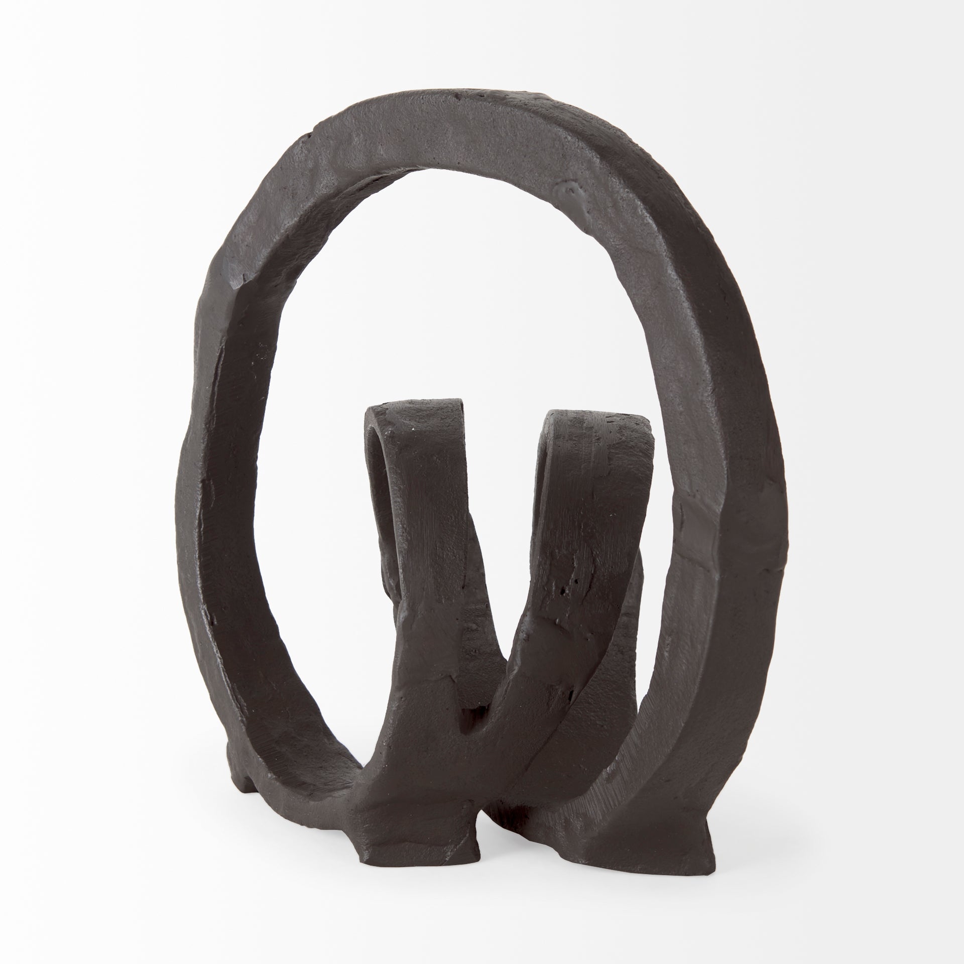 Stanislaw II Black Metal Infinite Ribbon Sculpture