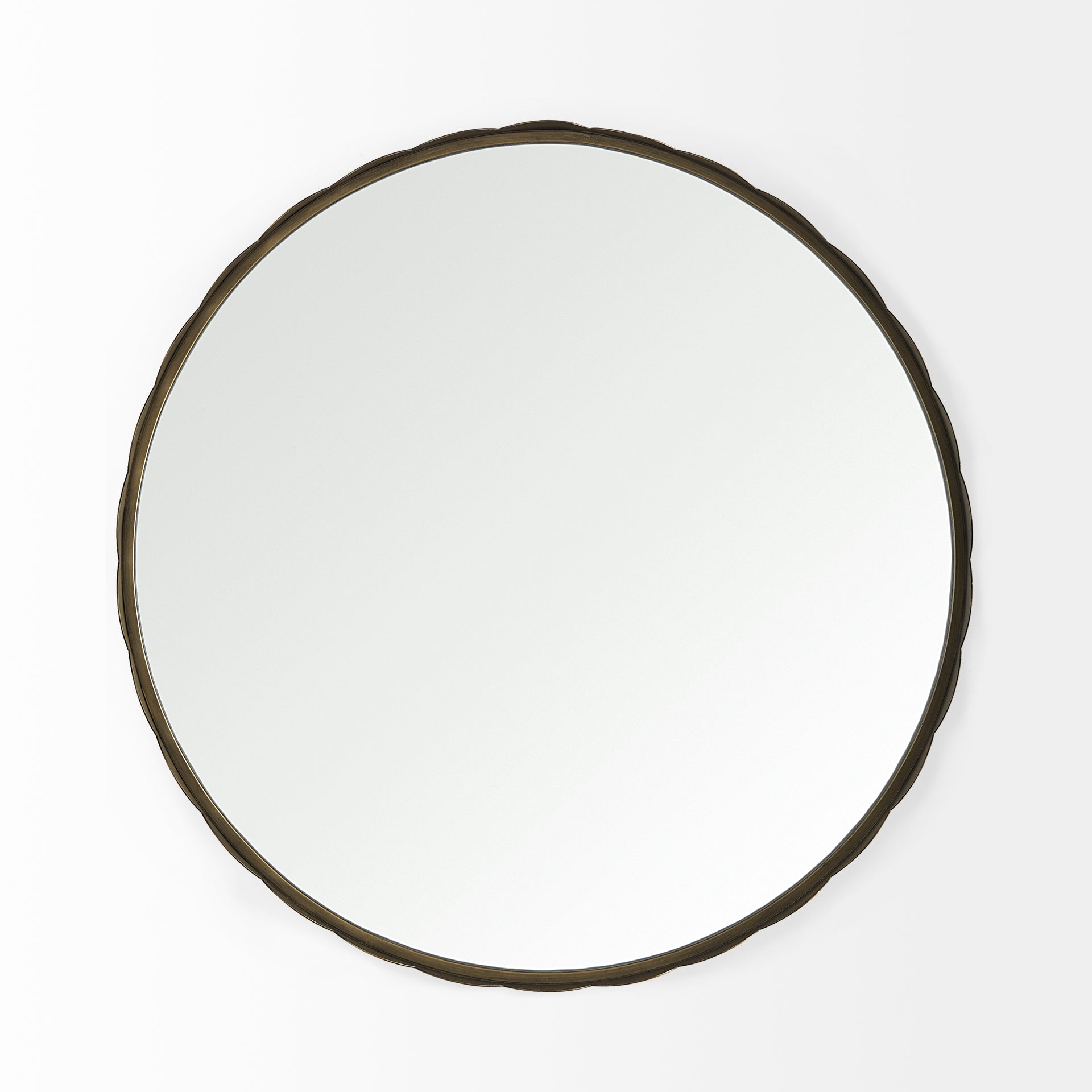 Adelaide Wall Mirror Gold Metal | 30’’ - wall-mirrors-grouped