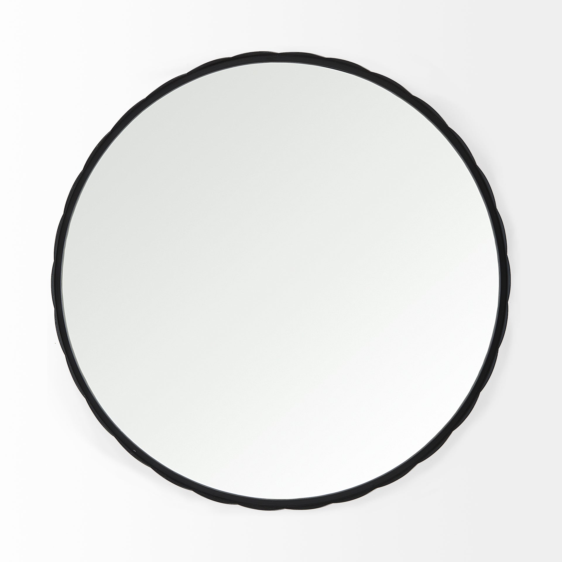 Adelaide Wall Mirror Black Metal | 30’’ - wall-mirrors-grouped