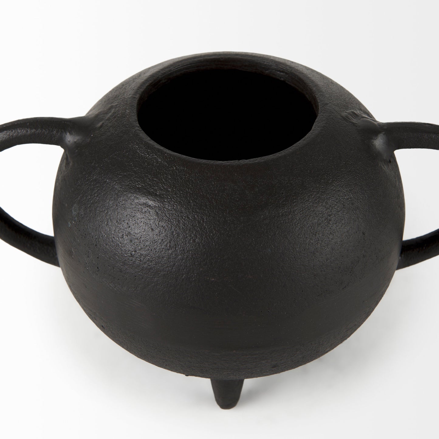 Cyrus Black Spherical Vase Decorative Object