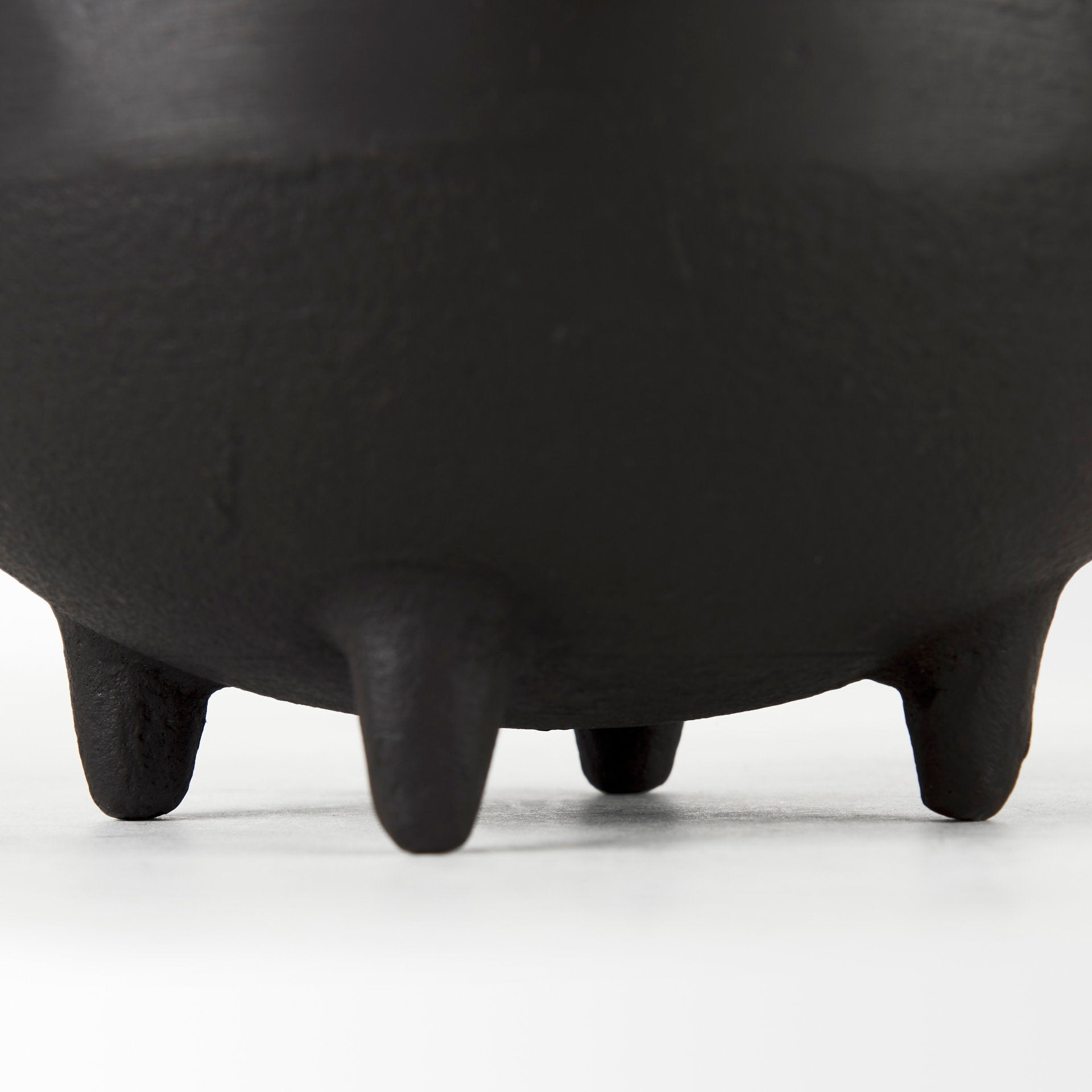 Cyrus Black Spherical Vase Decorative Object