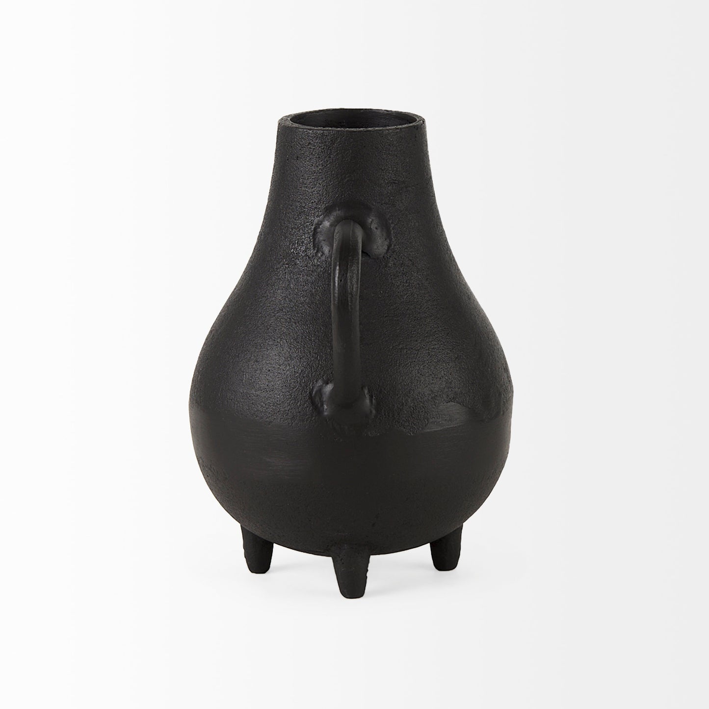 Cyrus Black Two handled Vase Decorative Object