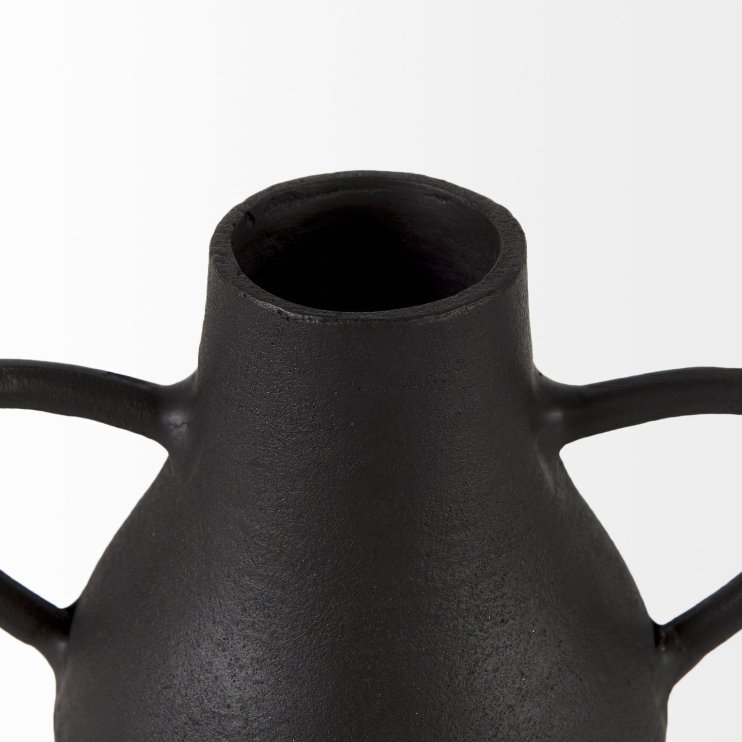 Cyrus Black Two handled Vase Decorative Object