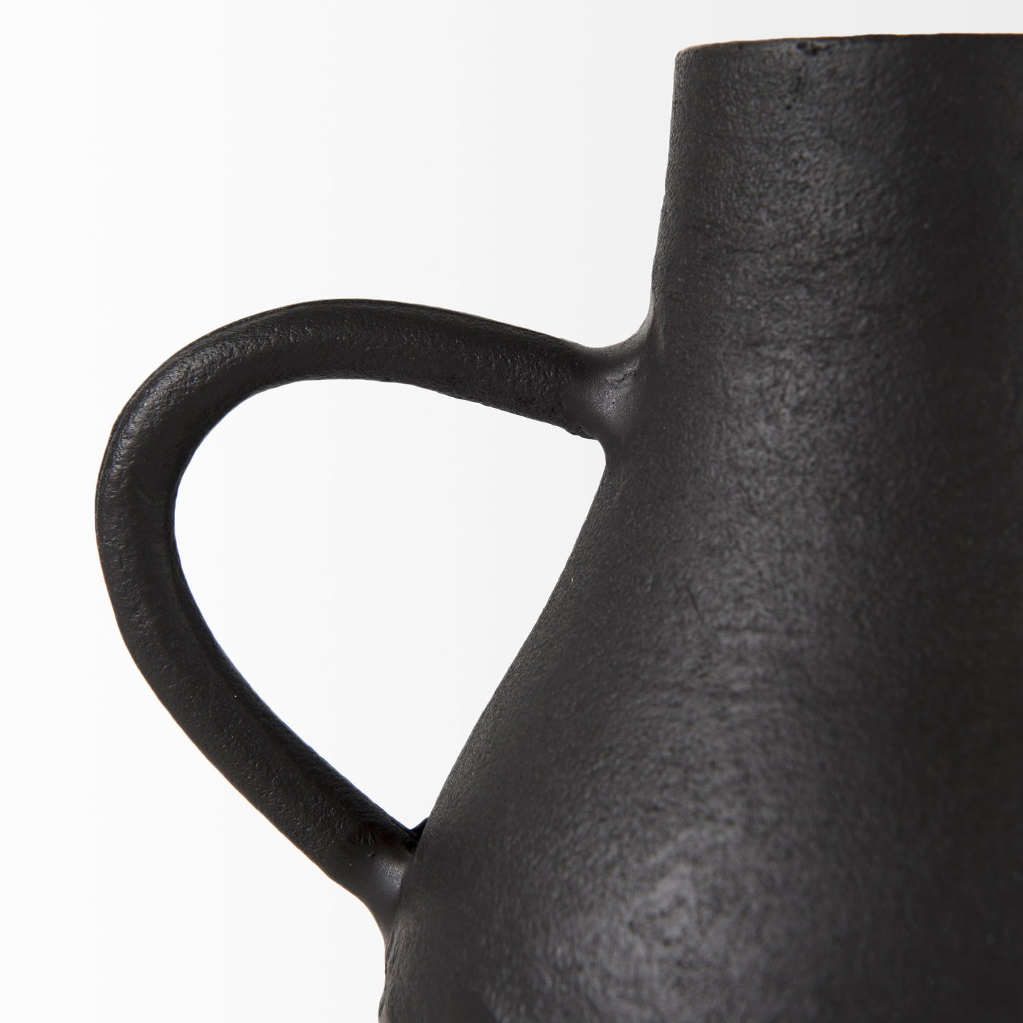 Cyrus Black Two handled Vase Decorative Object