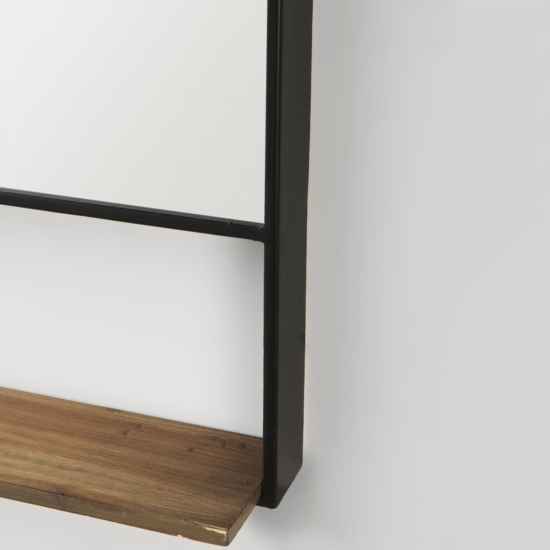 Cora Wall Mirror Black Metal | Square - wall-mirrors-grouped