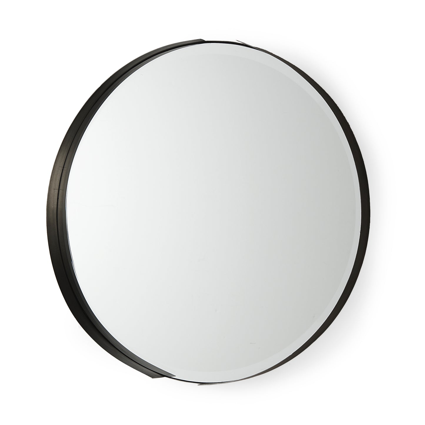 Adrianna Wall Mirror Black Metal | 24’’ - wall-mirrors-grouped