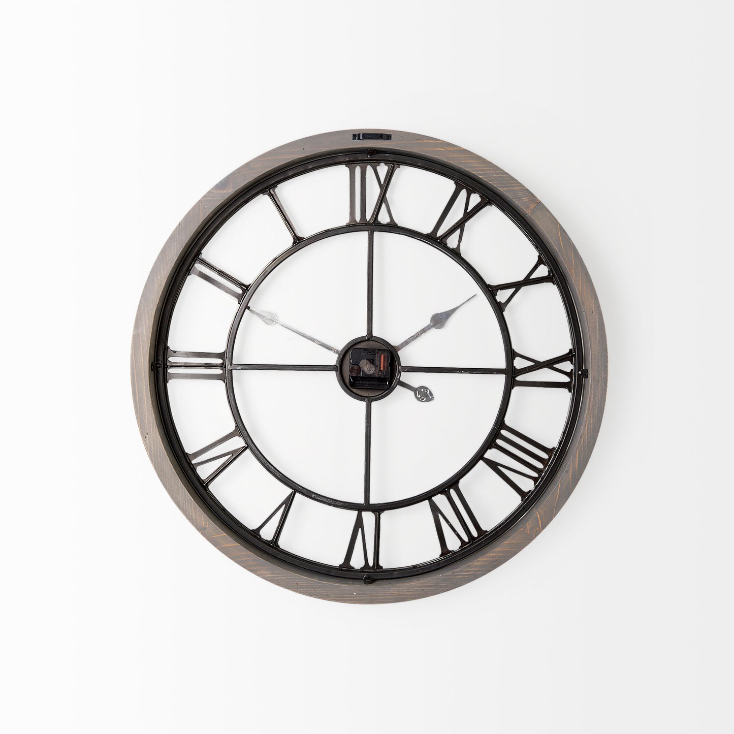 Mething Gray 25" Medium Farmhouse Wall Clock