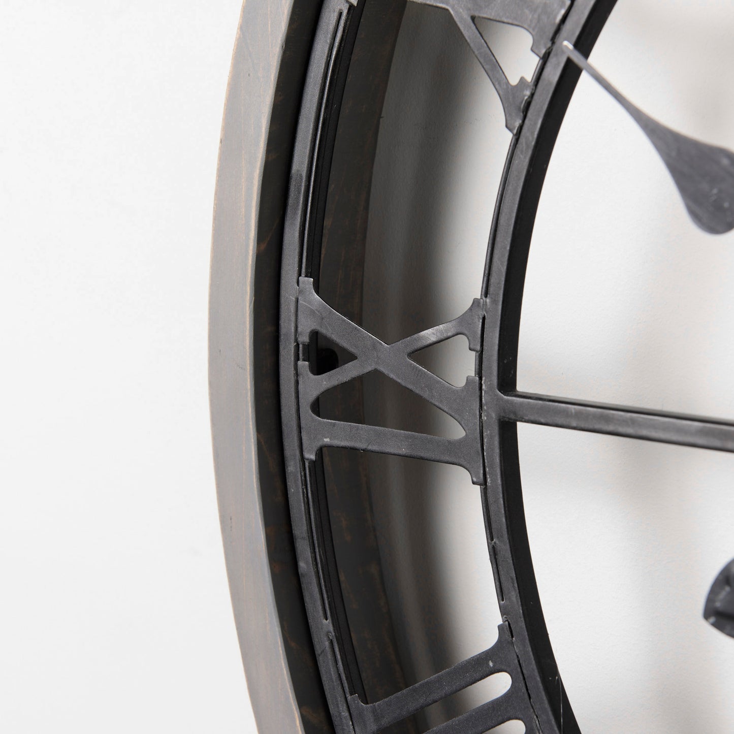 Mething Gray 25" Medium Farmhouse Wall Clock