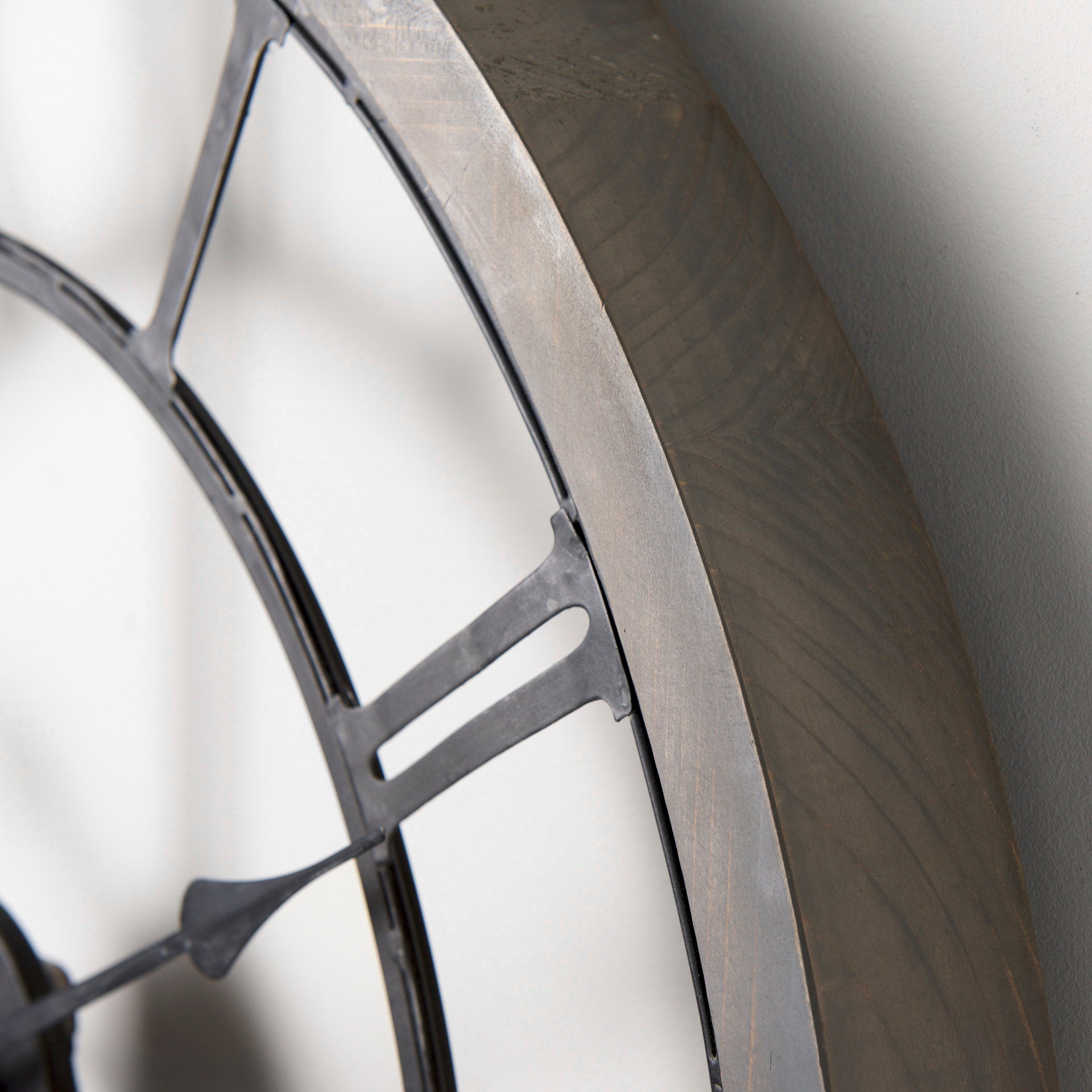 Mething Gray 25" Medium Farmhouse Wall Clock