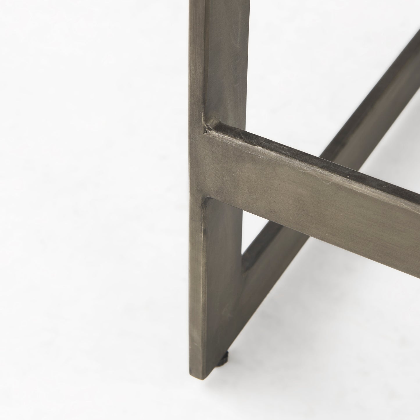 Kiran Bar Counter Stool Brown Wood | Antique Nickel | Counter - bar-stools