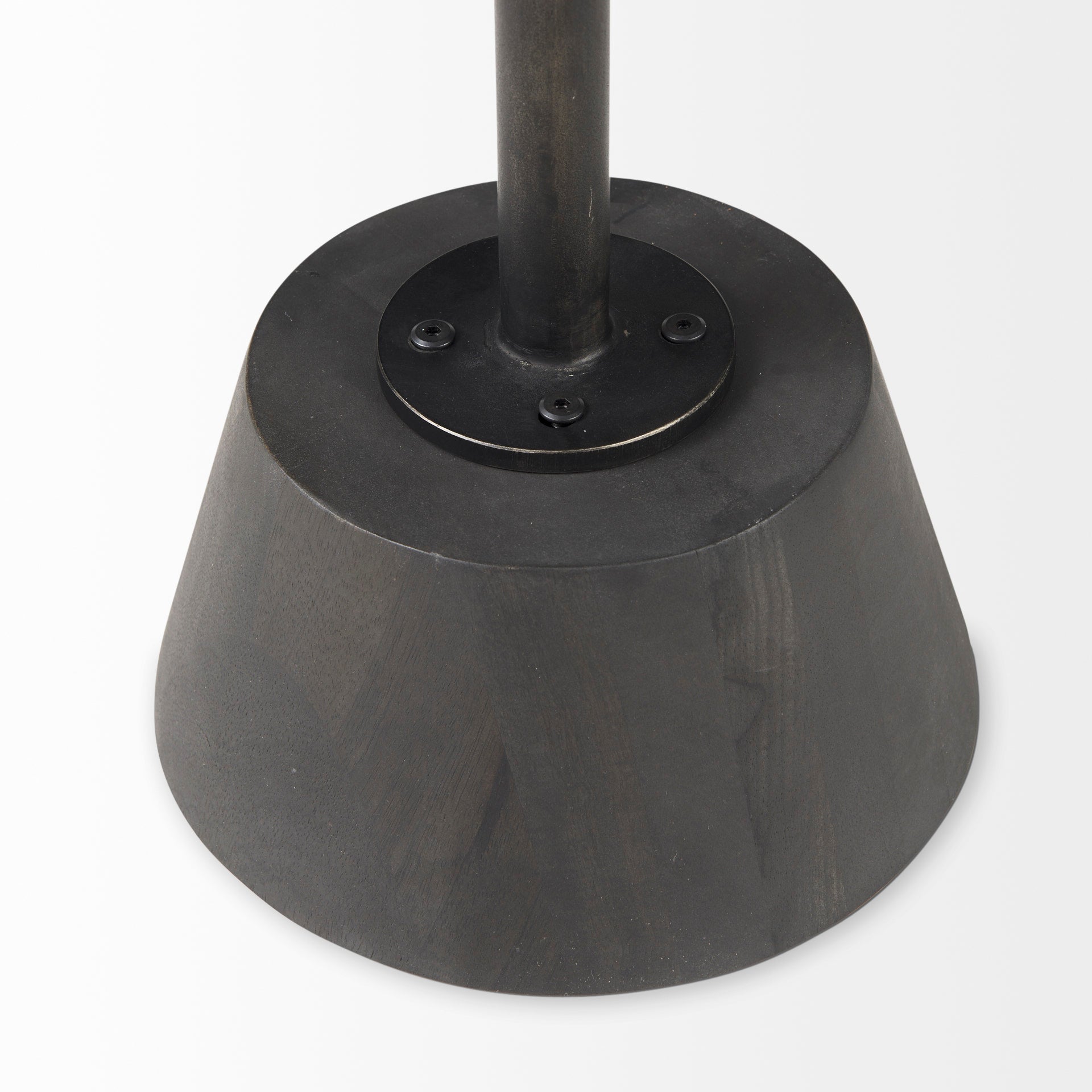 Maxwell End Side Table Dark Brown Wood | Black Metal - end-and-side-tables