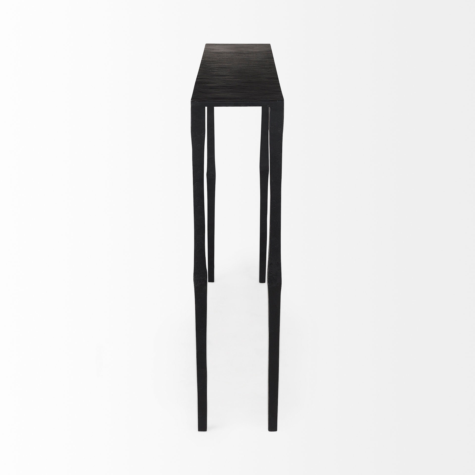 Timothy  48.0 X 8.0 X 30.0 Ebony Black Iron Console Table