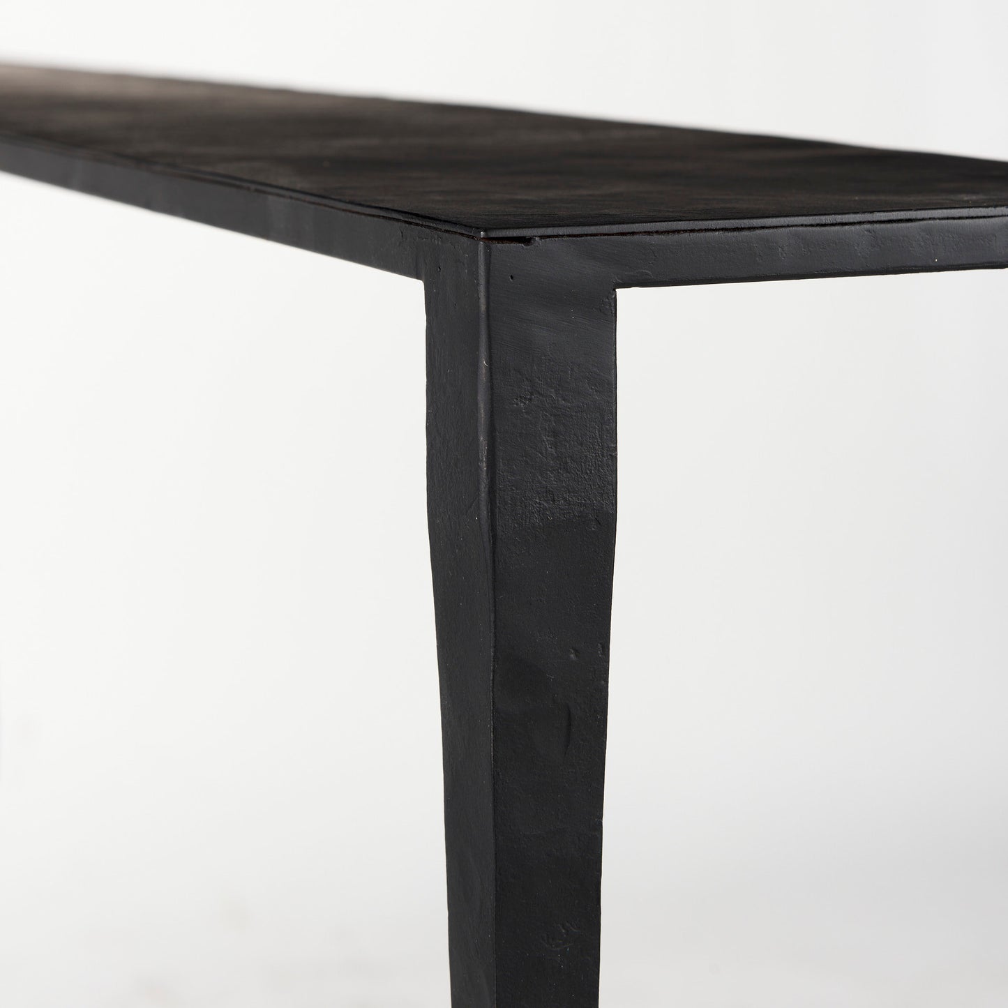 Timothy  48.0 X 8.0 X 30.0 Ebony Black Iron Console Table