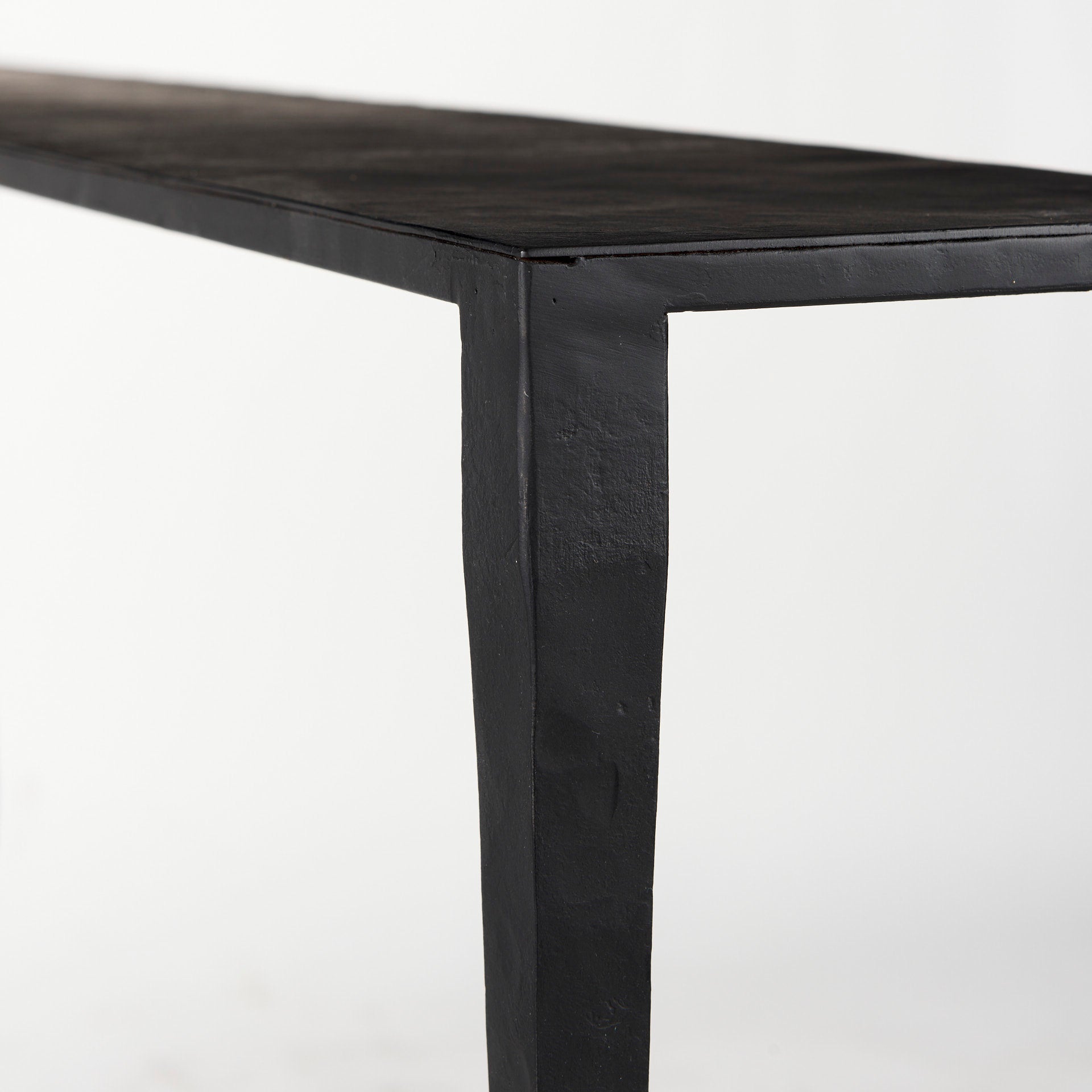 Timothy  48.0 X 8.0 X 30.0 Ebony Black Iron Console Table